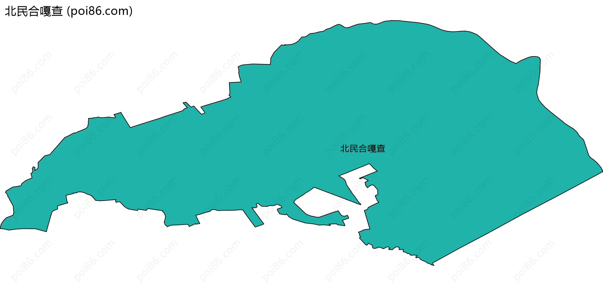 北民合嘎查边界地图