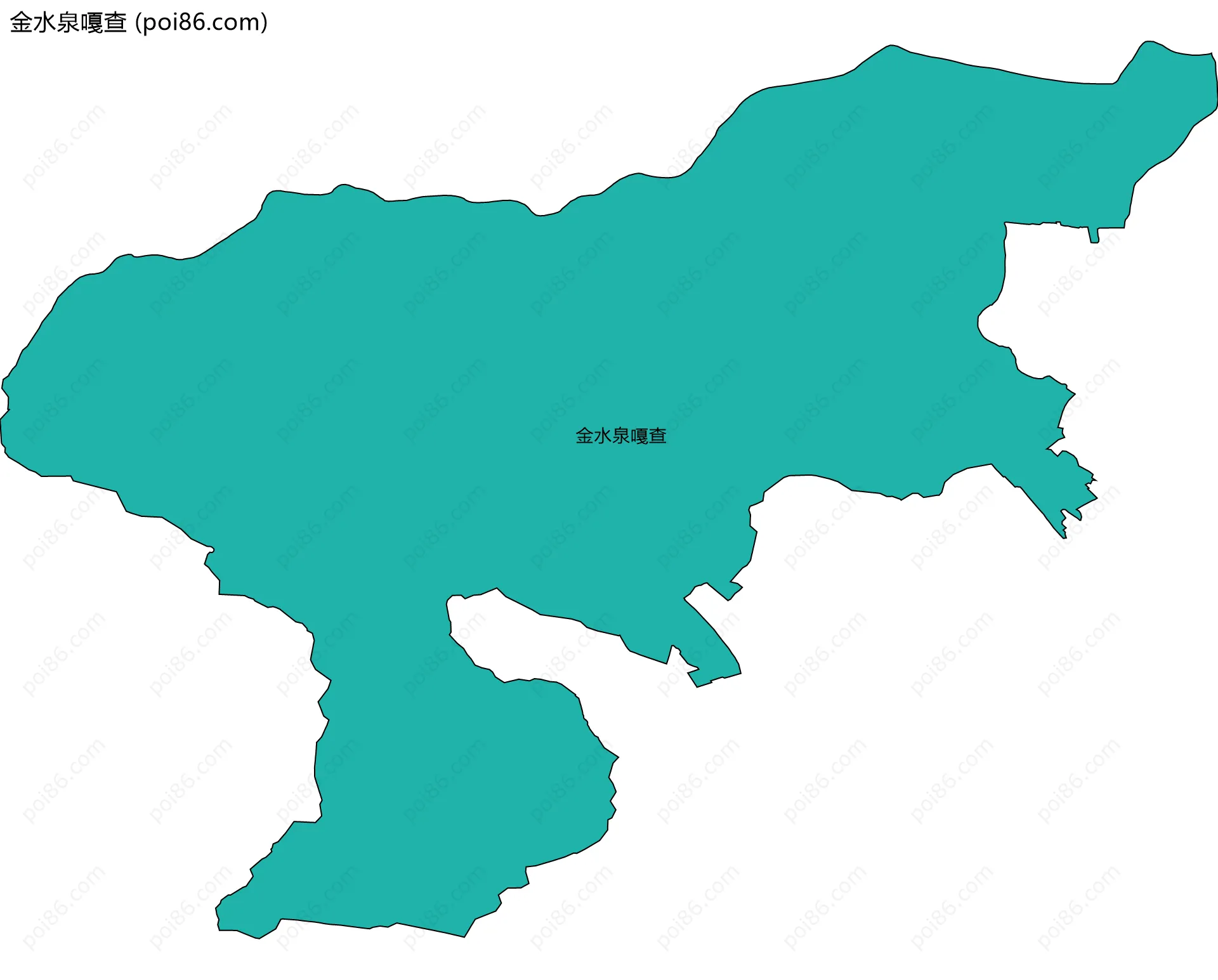 金水泉嘎查边界地图