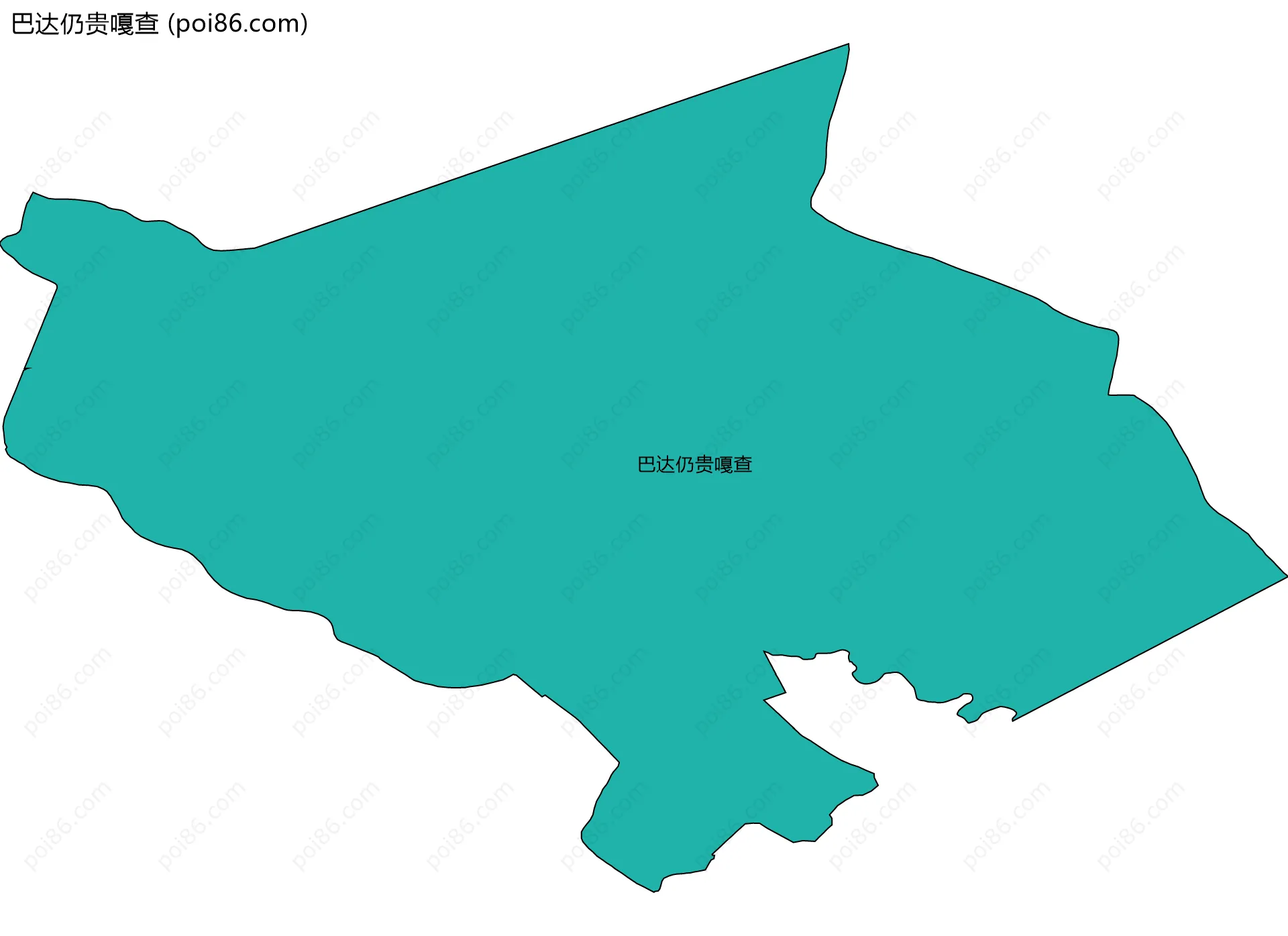 巴达仍贵嘎查边界地图