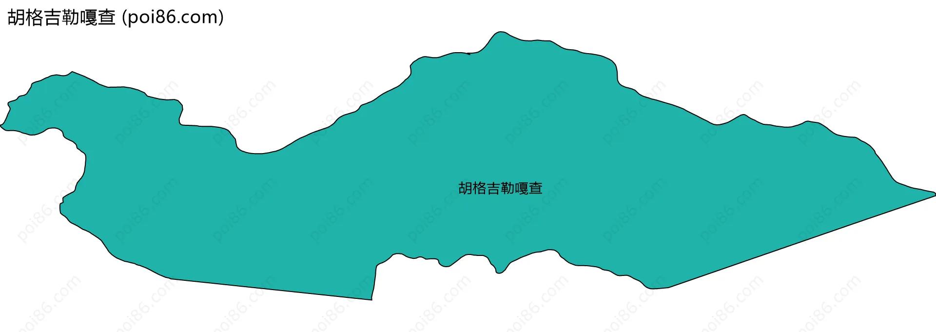 胡格吉勒嘎查边界地图