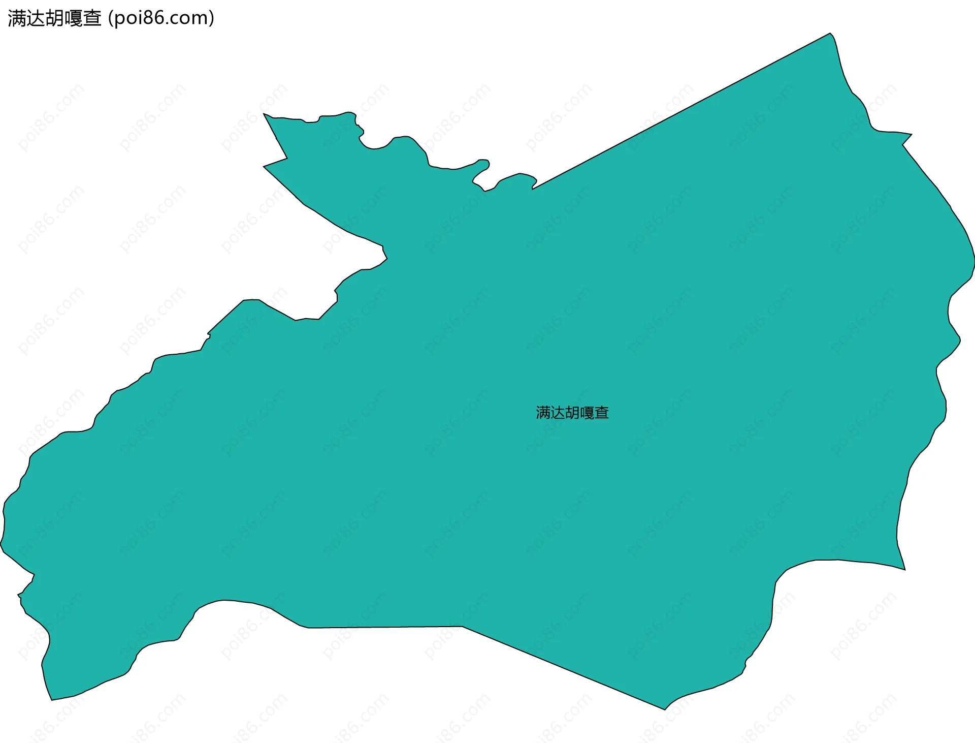 满达胡嘎查边界地图