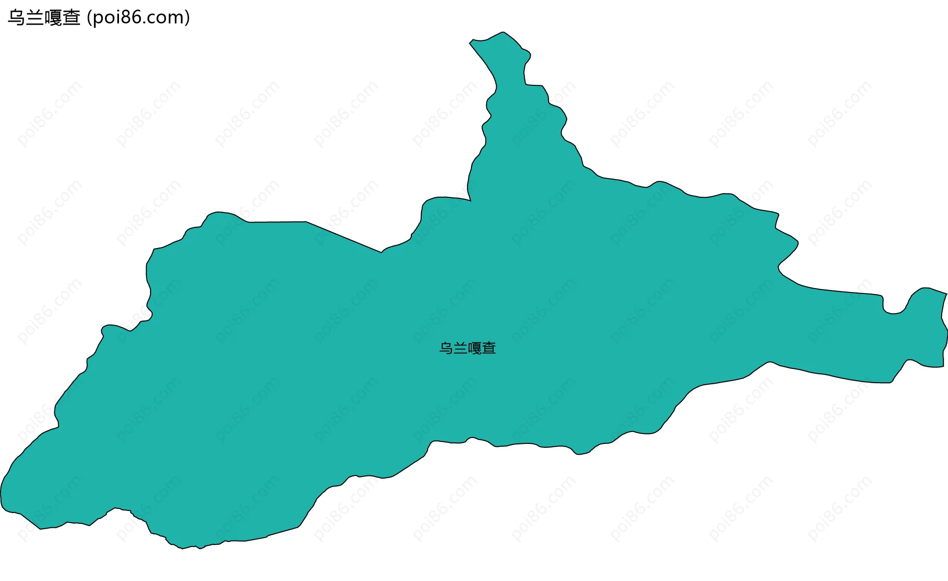 乌兰嘎查边界地图