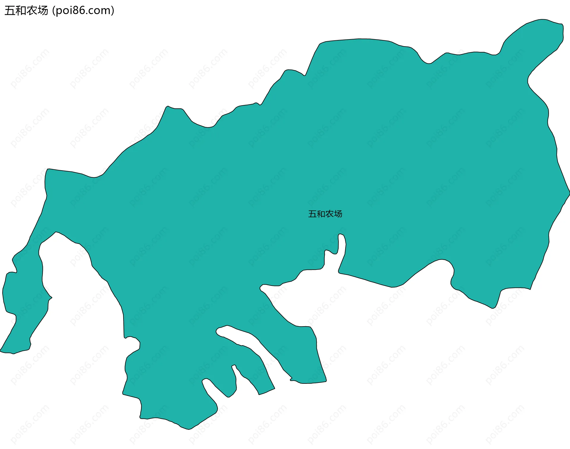 五和农场边界地图