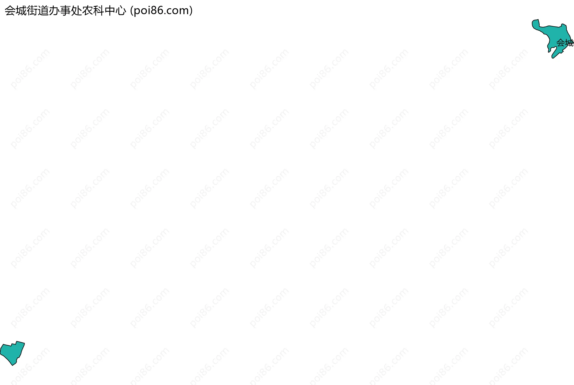 会城街道办事处农科中心边界地图