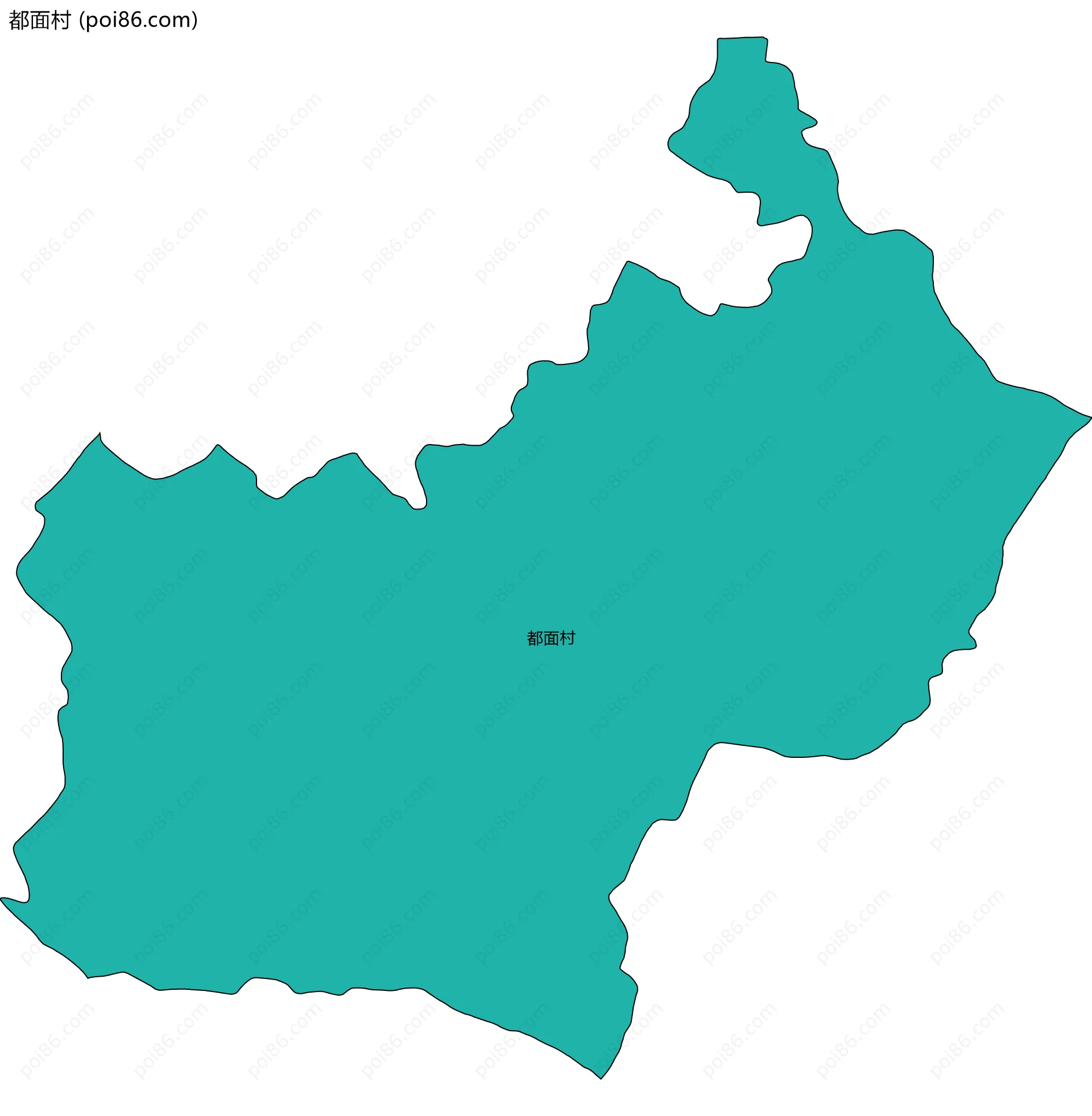 都面村边界地图