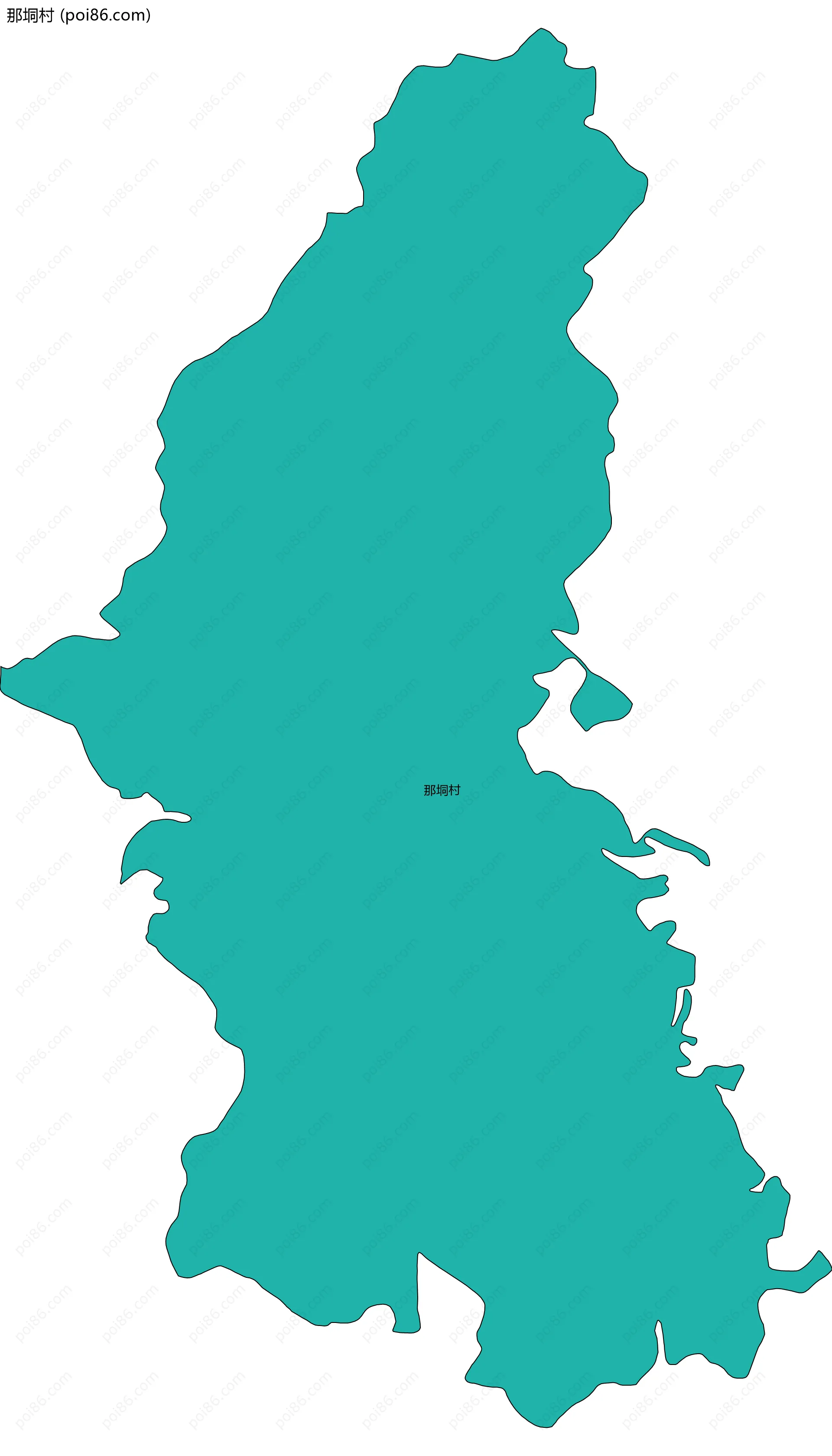 那垌村边界地图