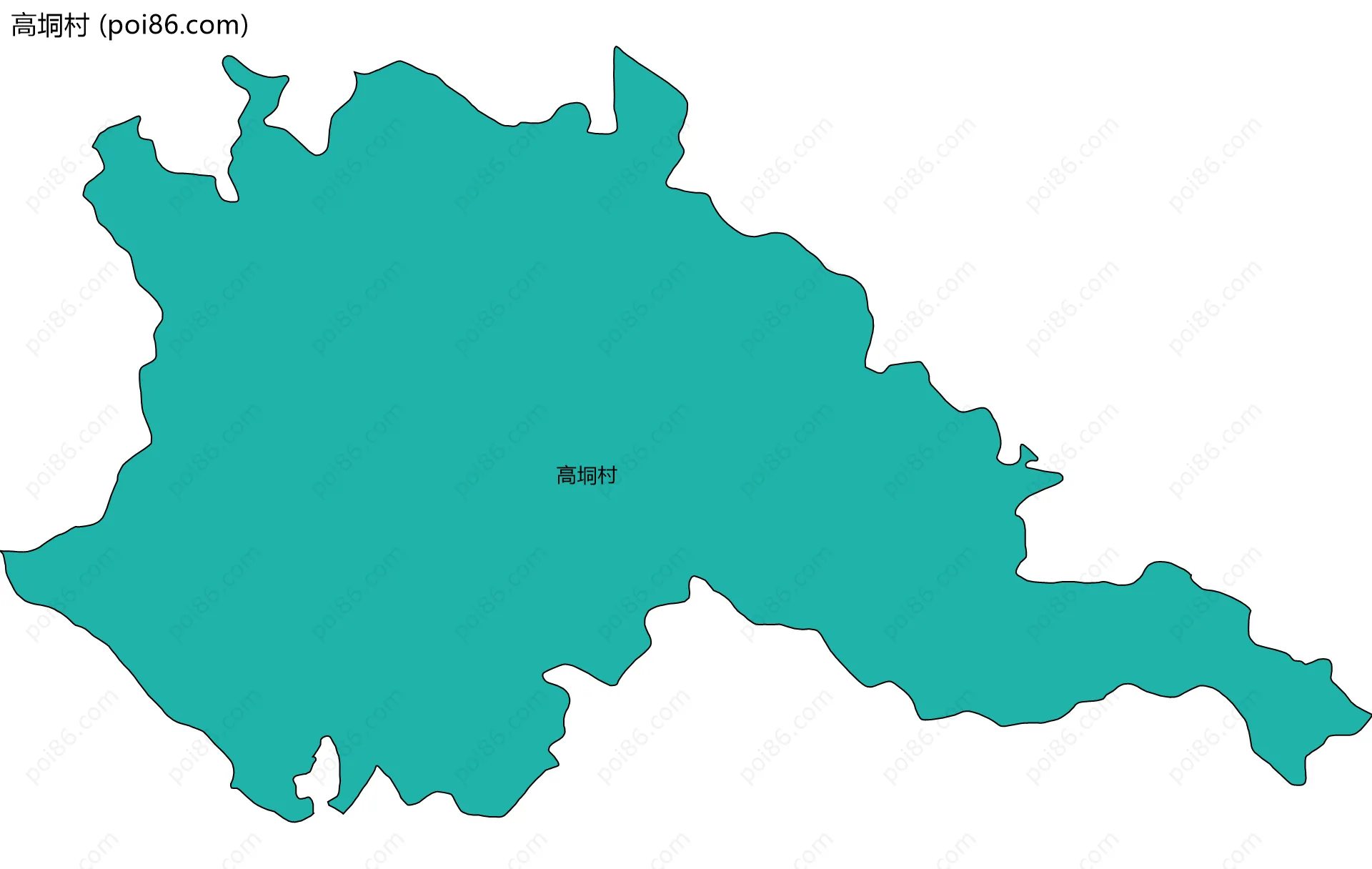 高垌村边界地图