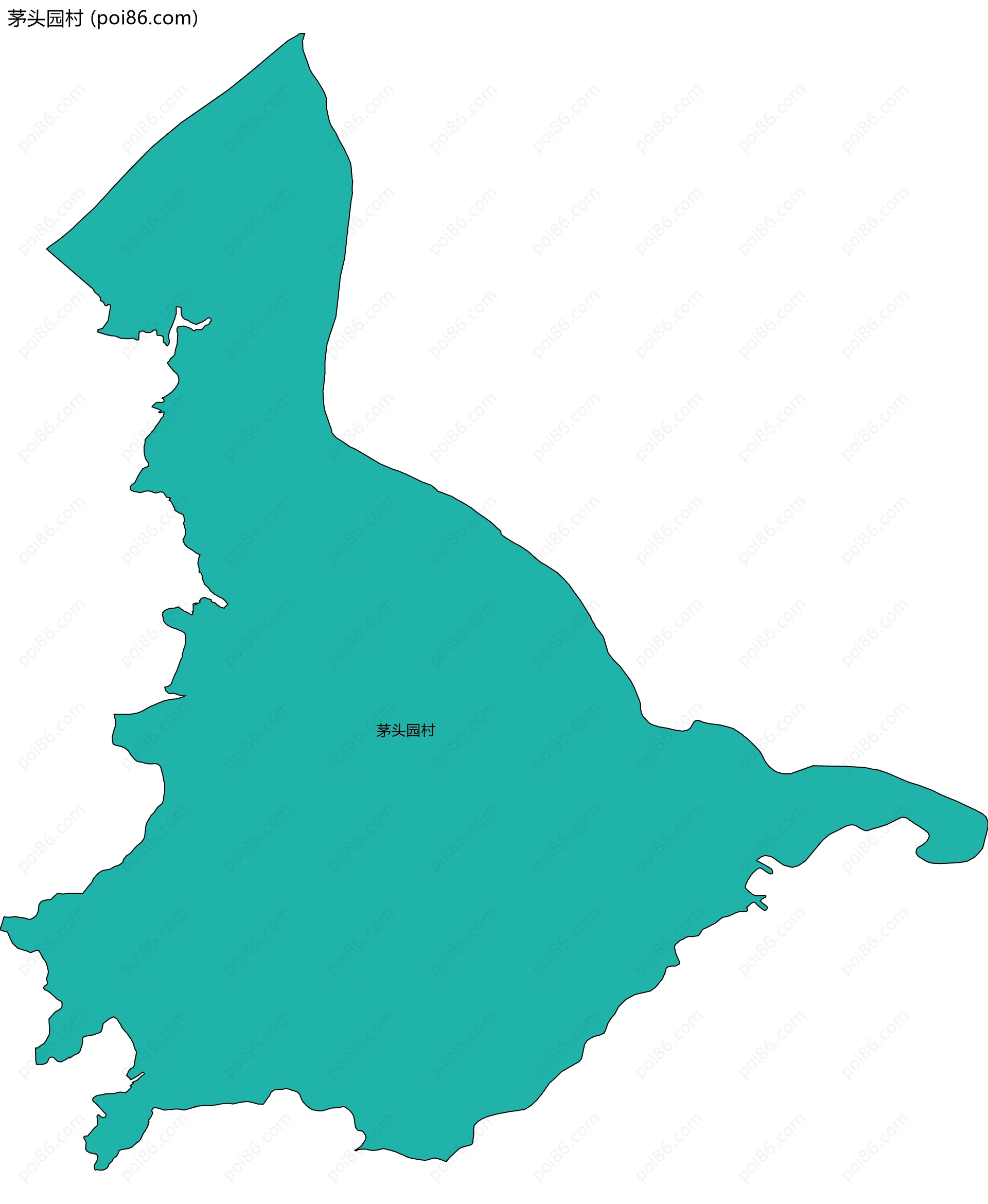 茅头园村边界地图