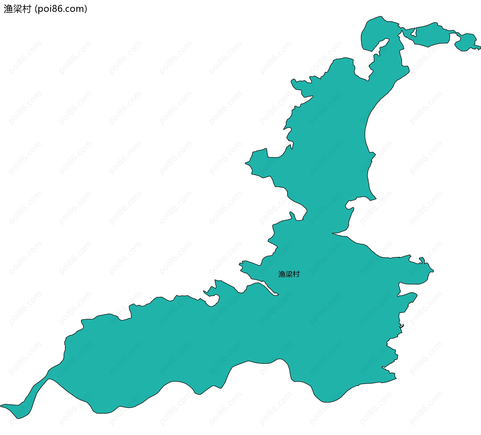 渔梁村边界地图