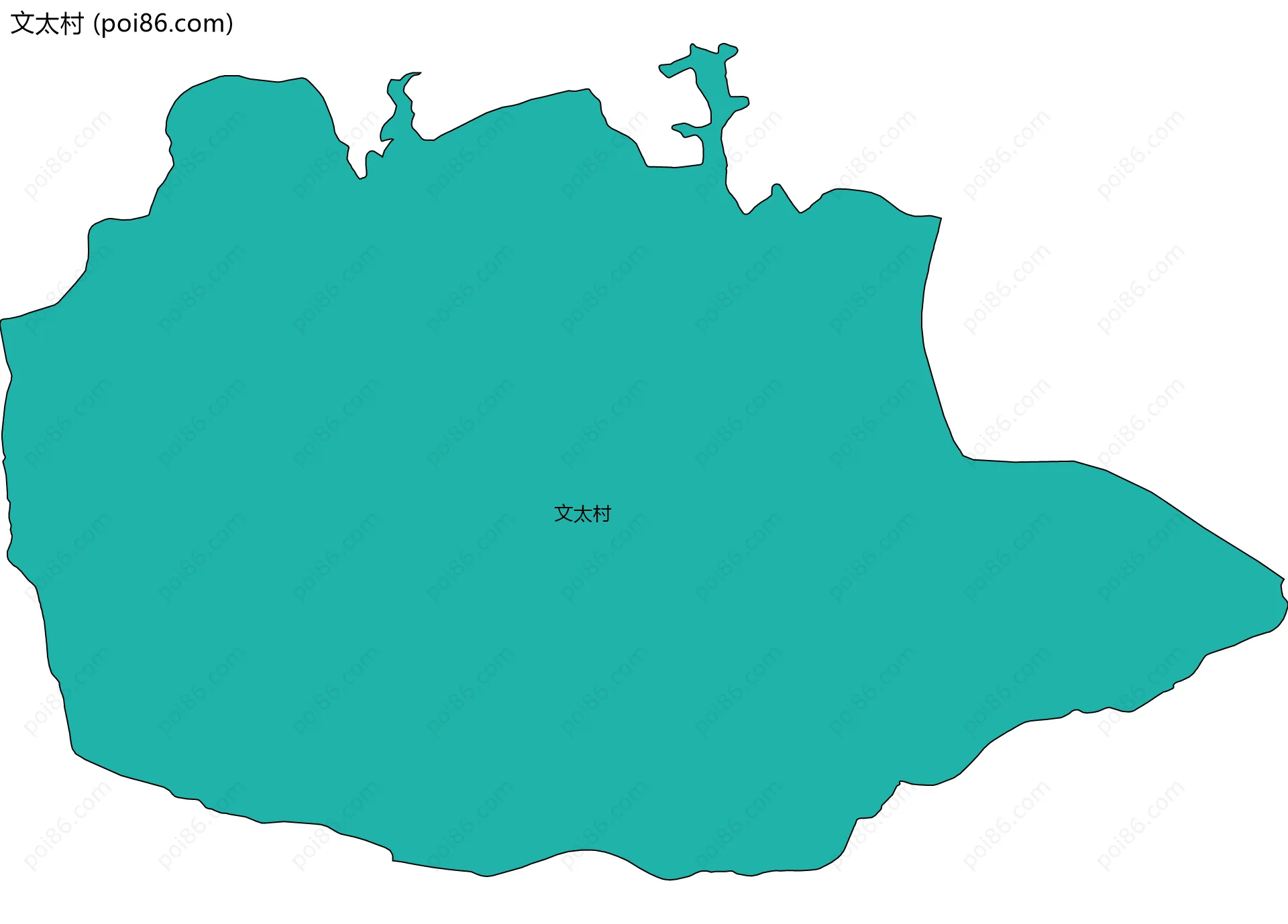 文太村边界地图