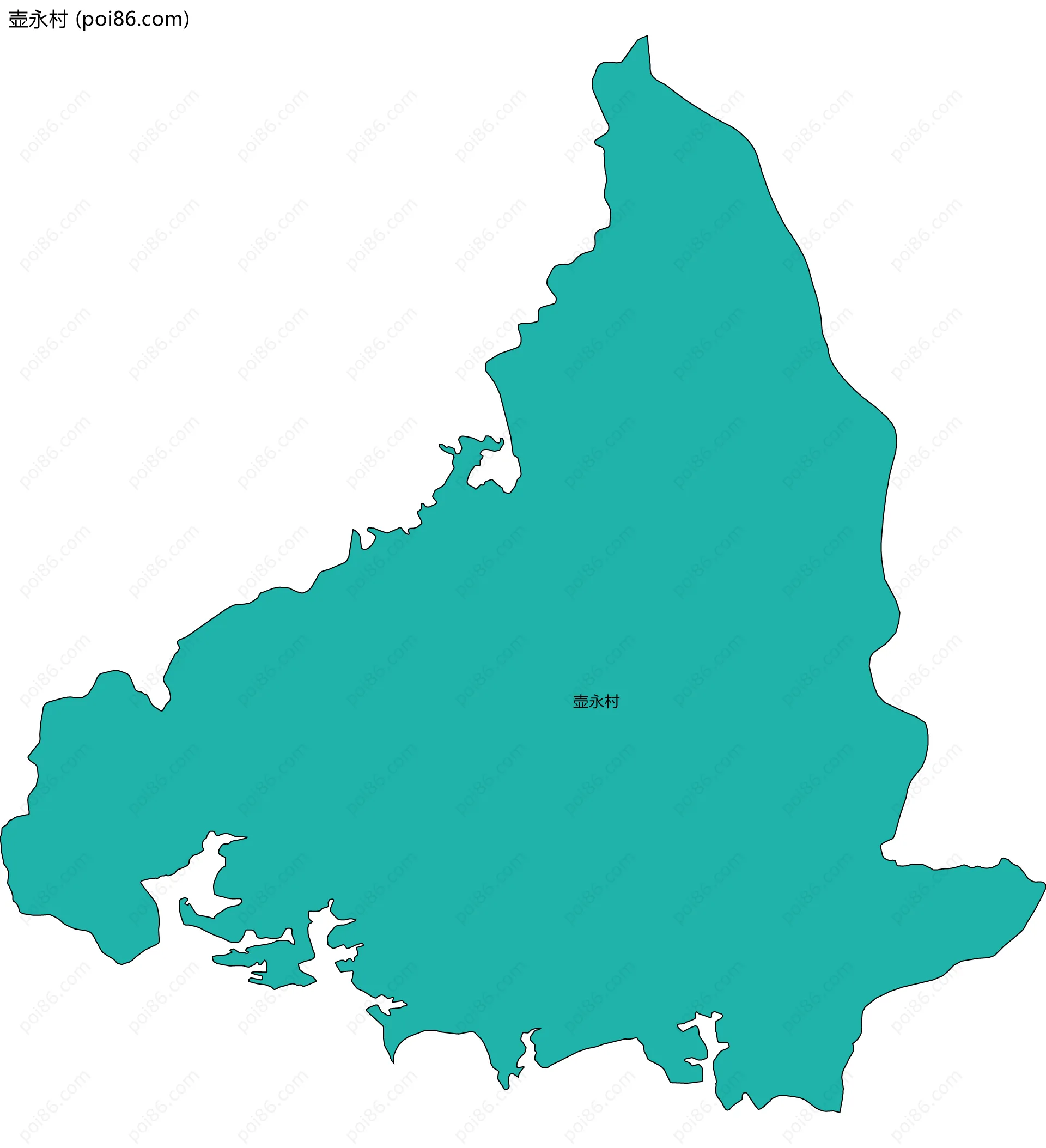 壶永村边界地图