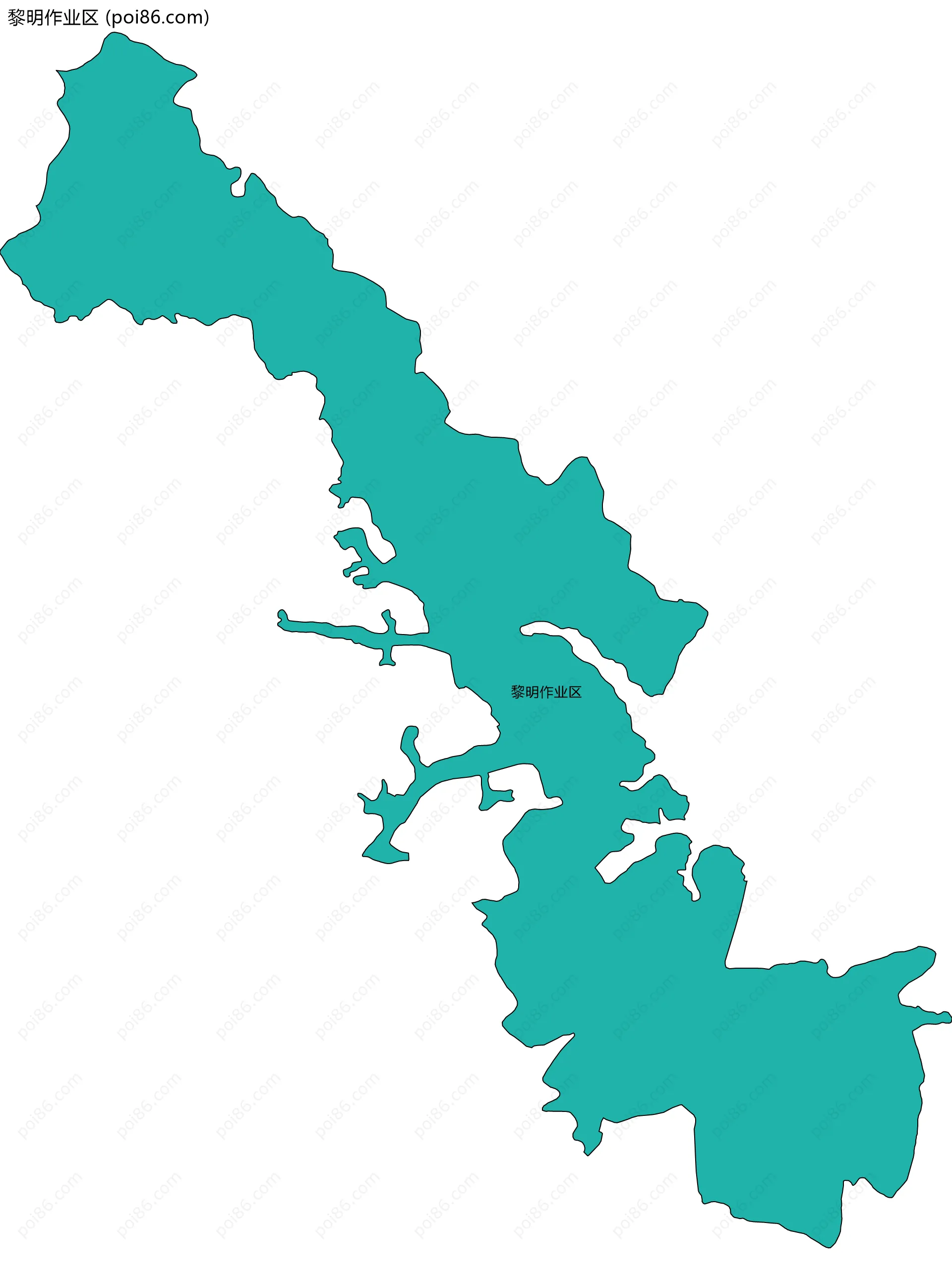 黎明作业区边界地图