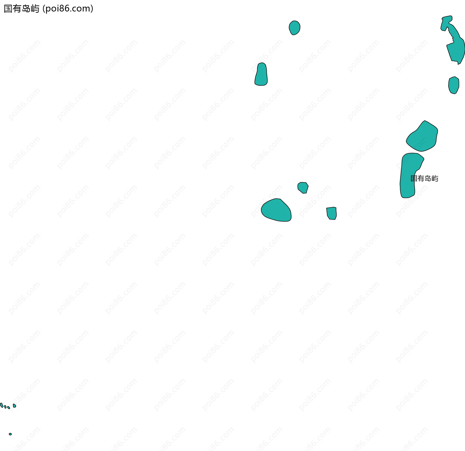 国有岛屿边界地图
