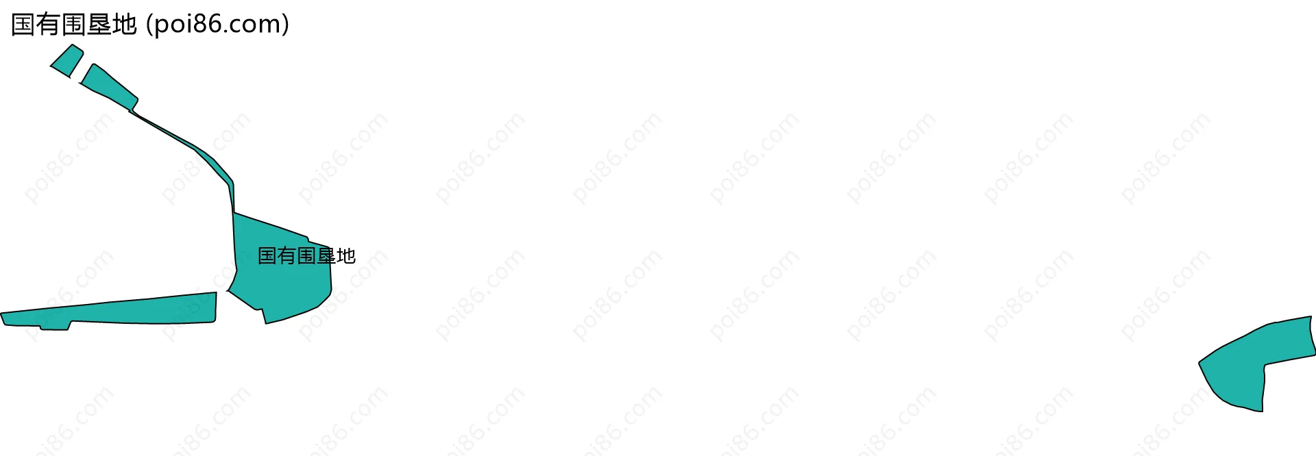 国有围垦地边界地图(五级行政区划)