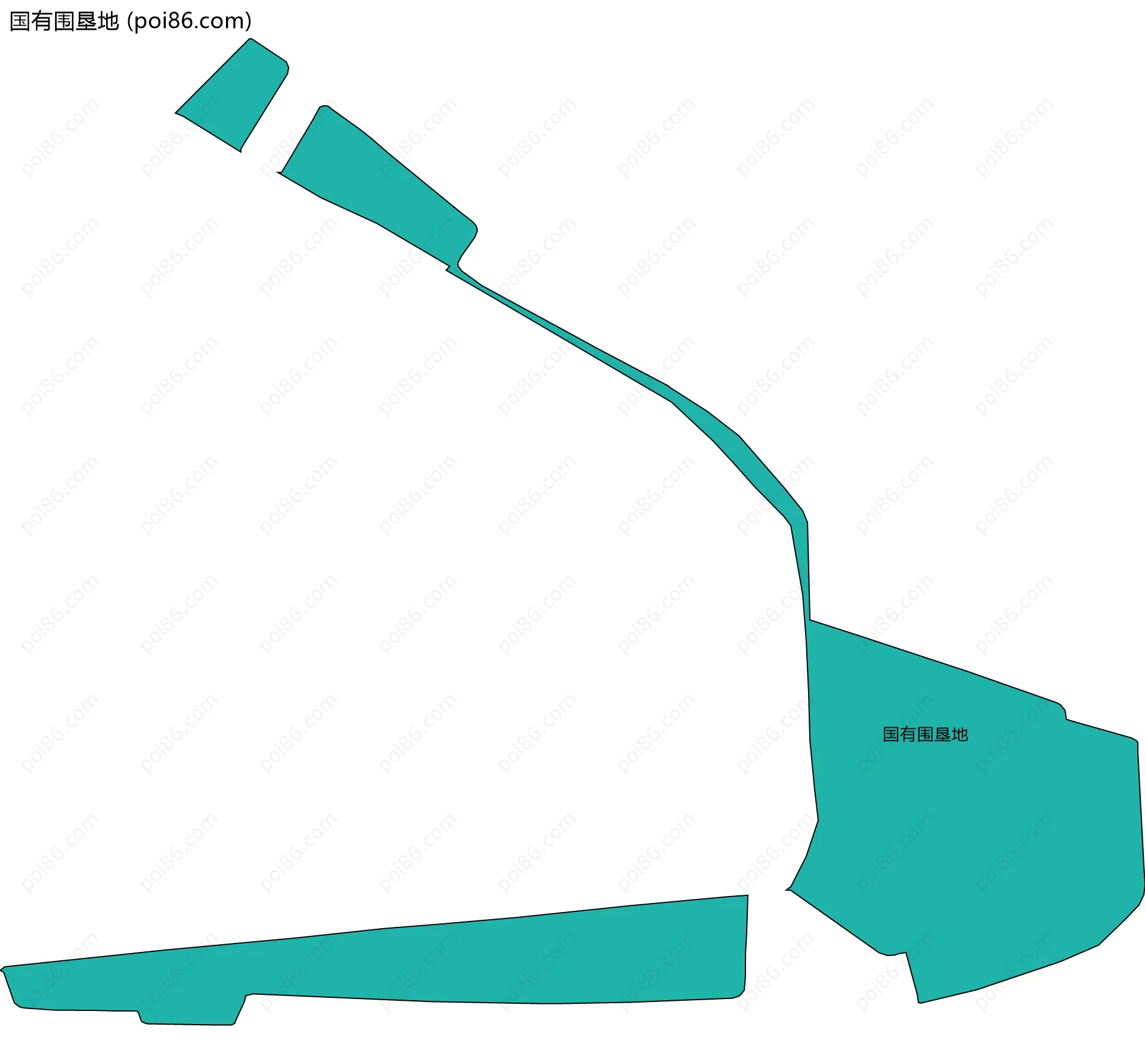 国有围垦地边界地图