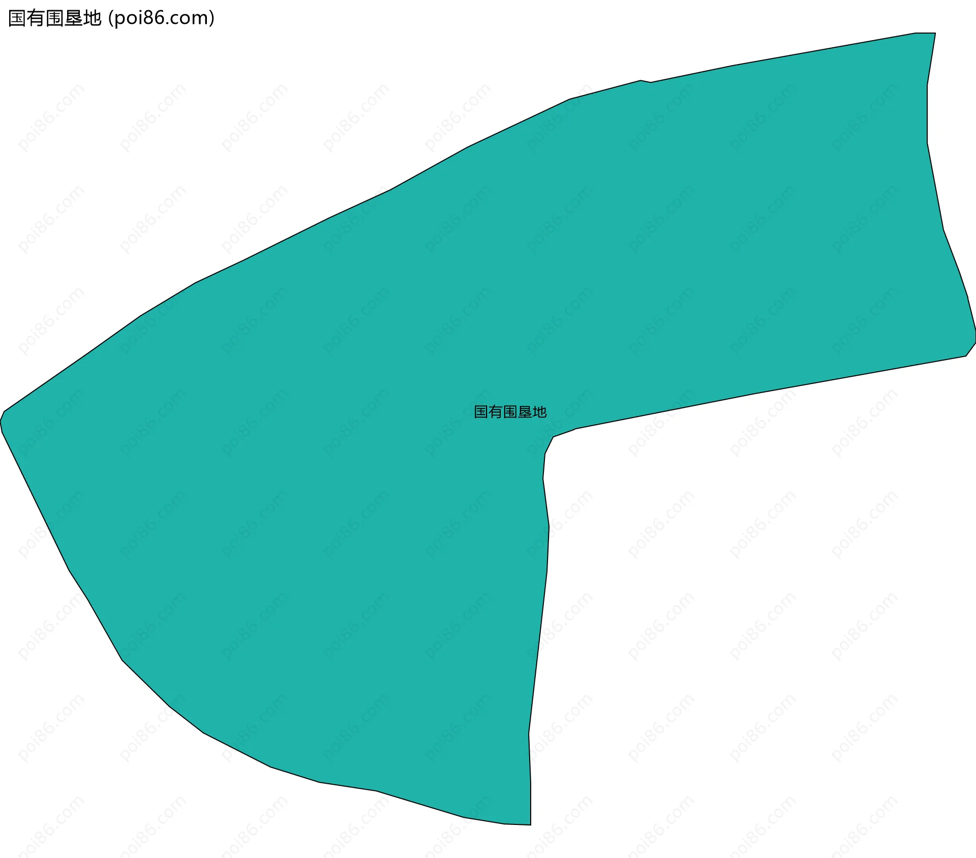 国有围垦地边界地图