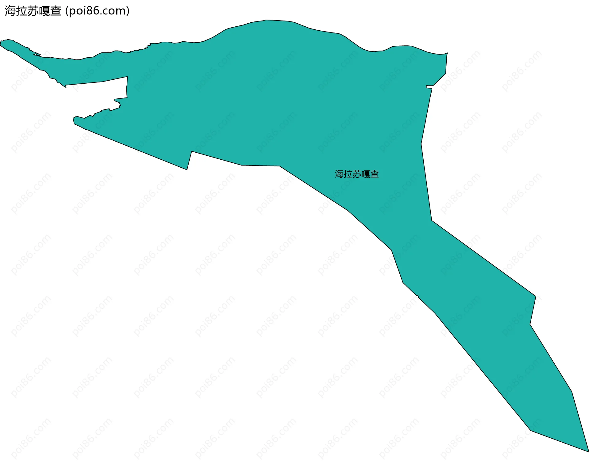 海拉苏嘎查边界地图