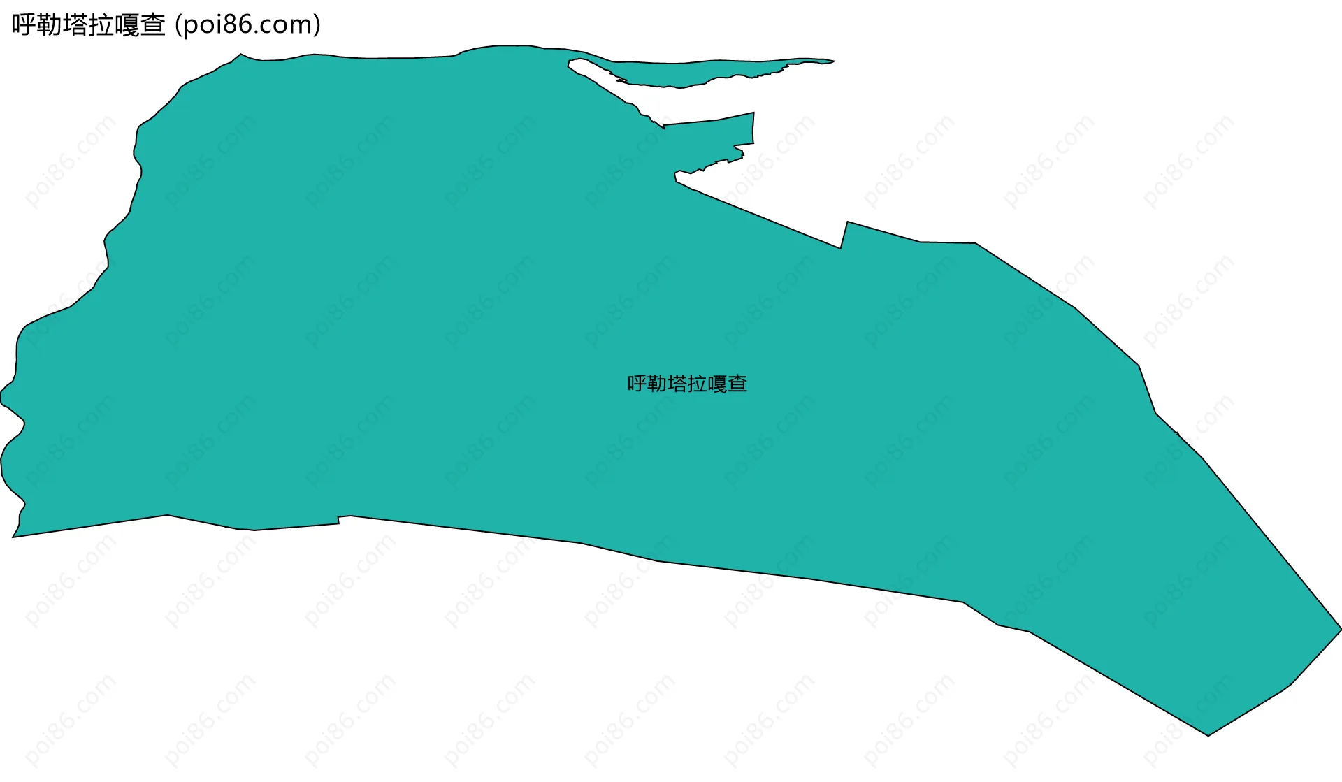 呼勒塔拉嘎查边界地图