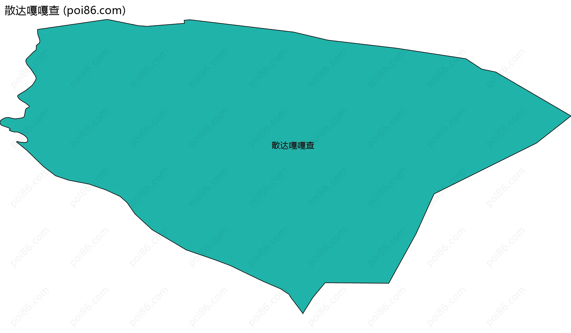散达嘎嘎查边界地图
