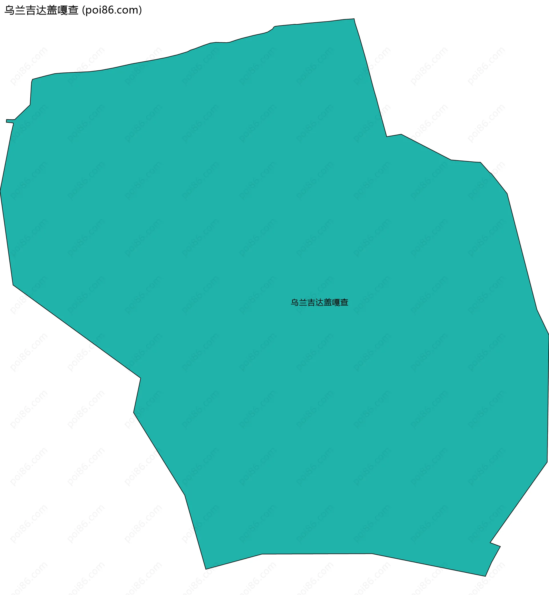 乌兰吉达盖嘎查边界地图