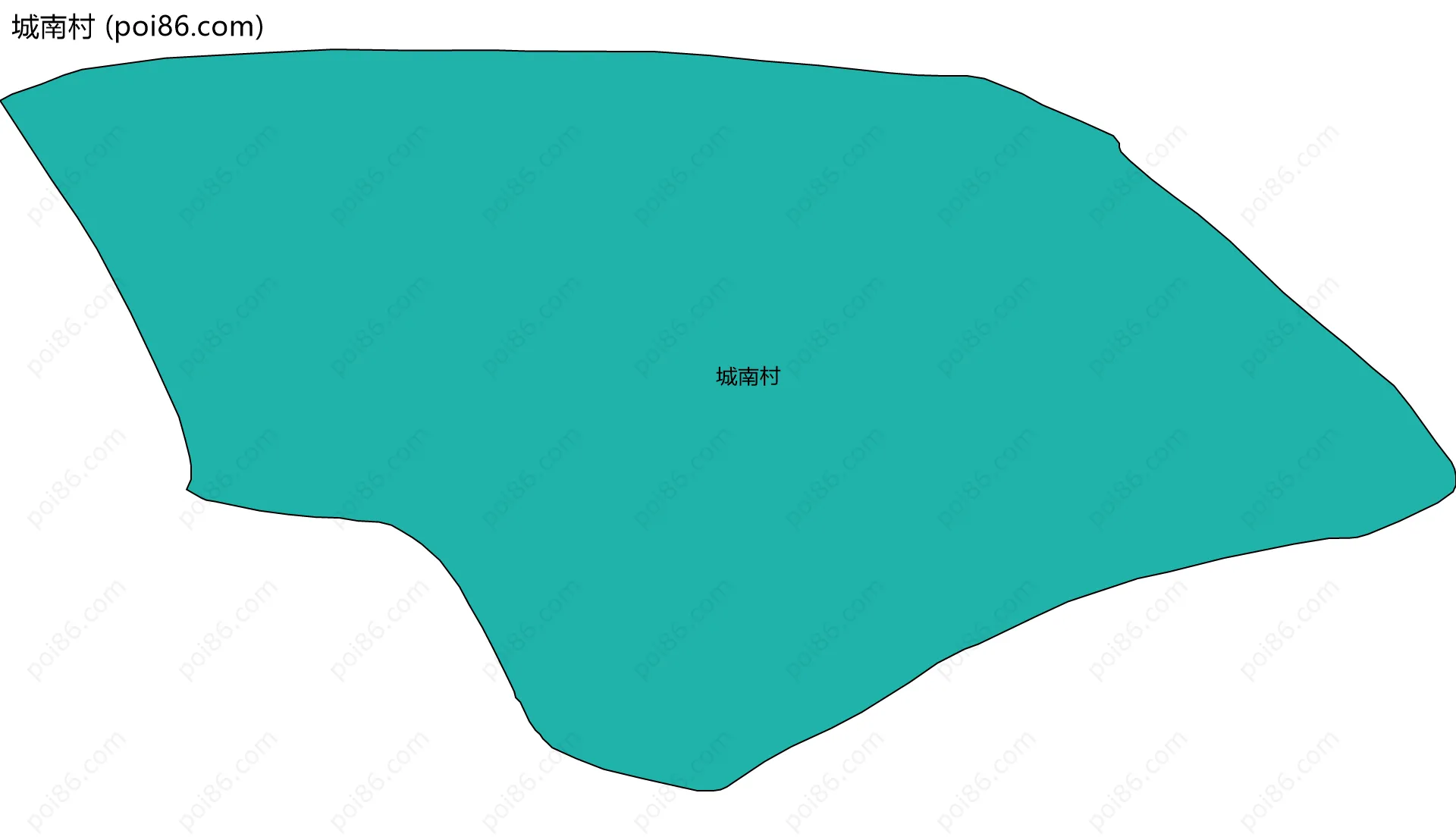 城南村边界地图