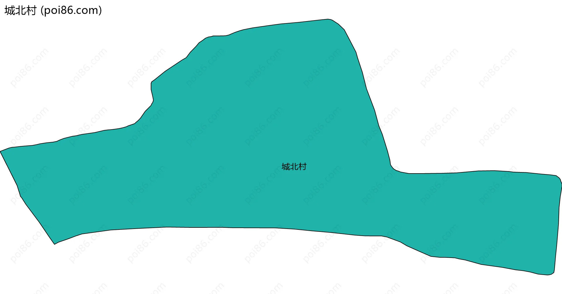 城北村边界地图