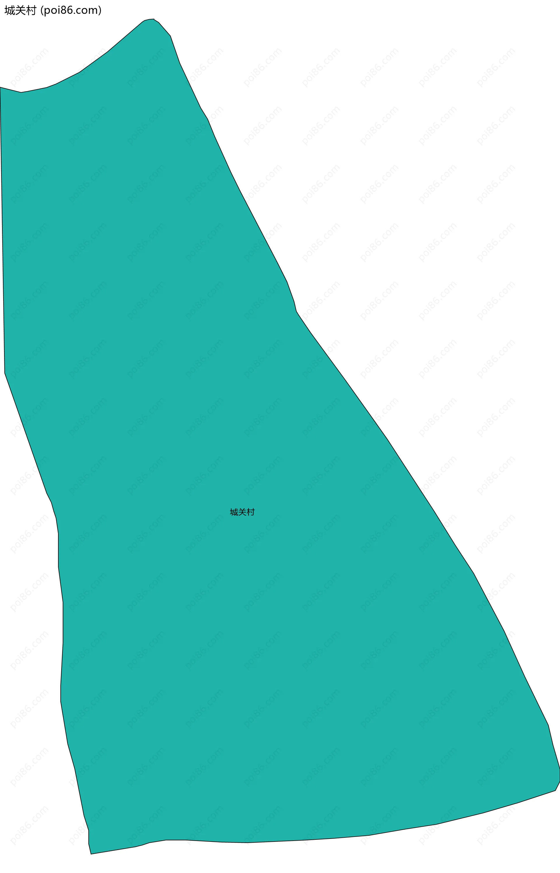 城关村边界地图