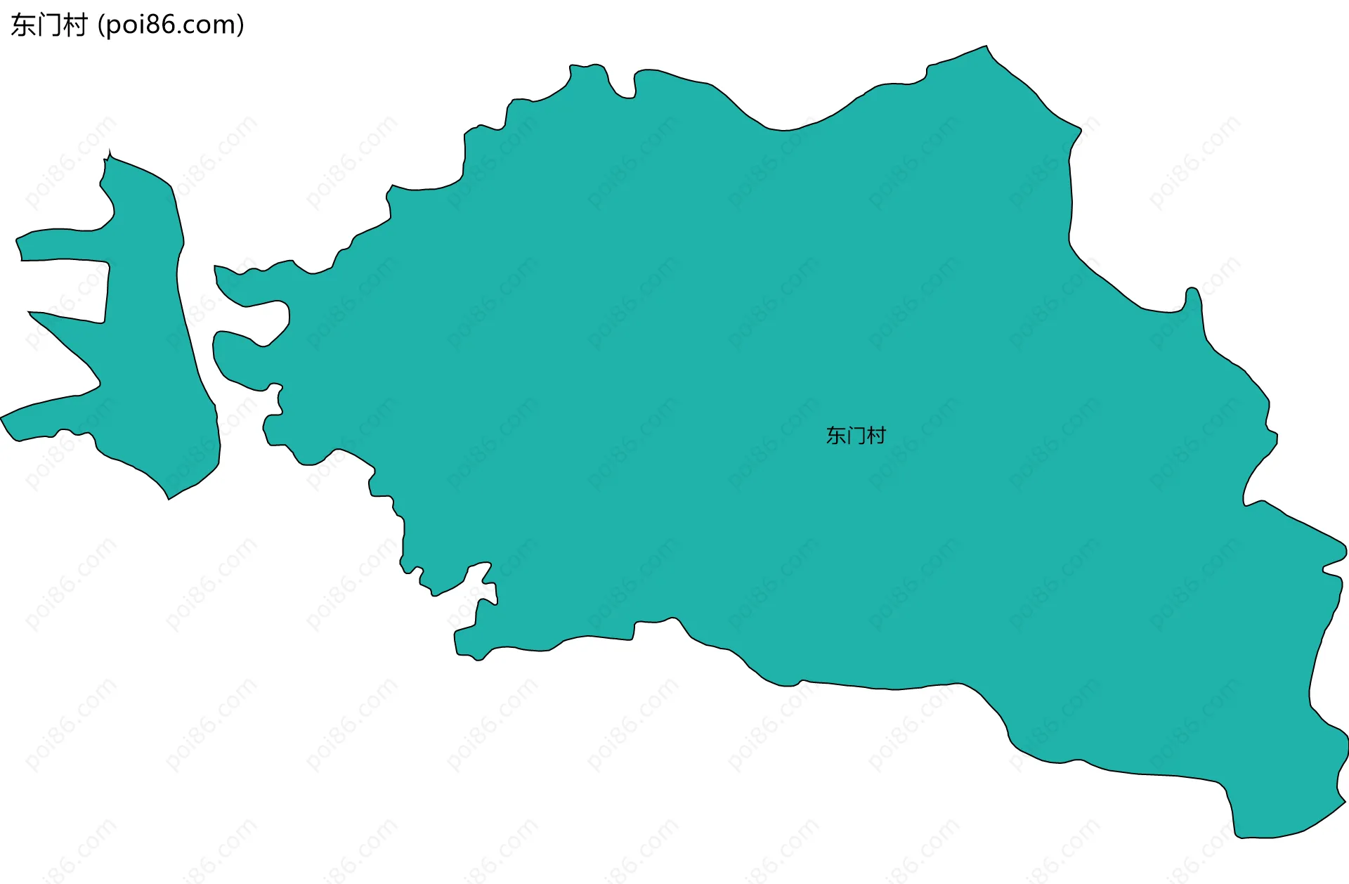 东门村边界地图