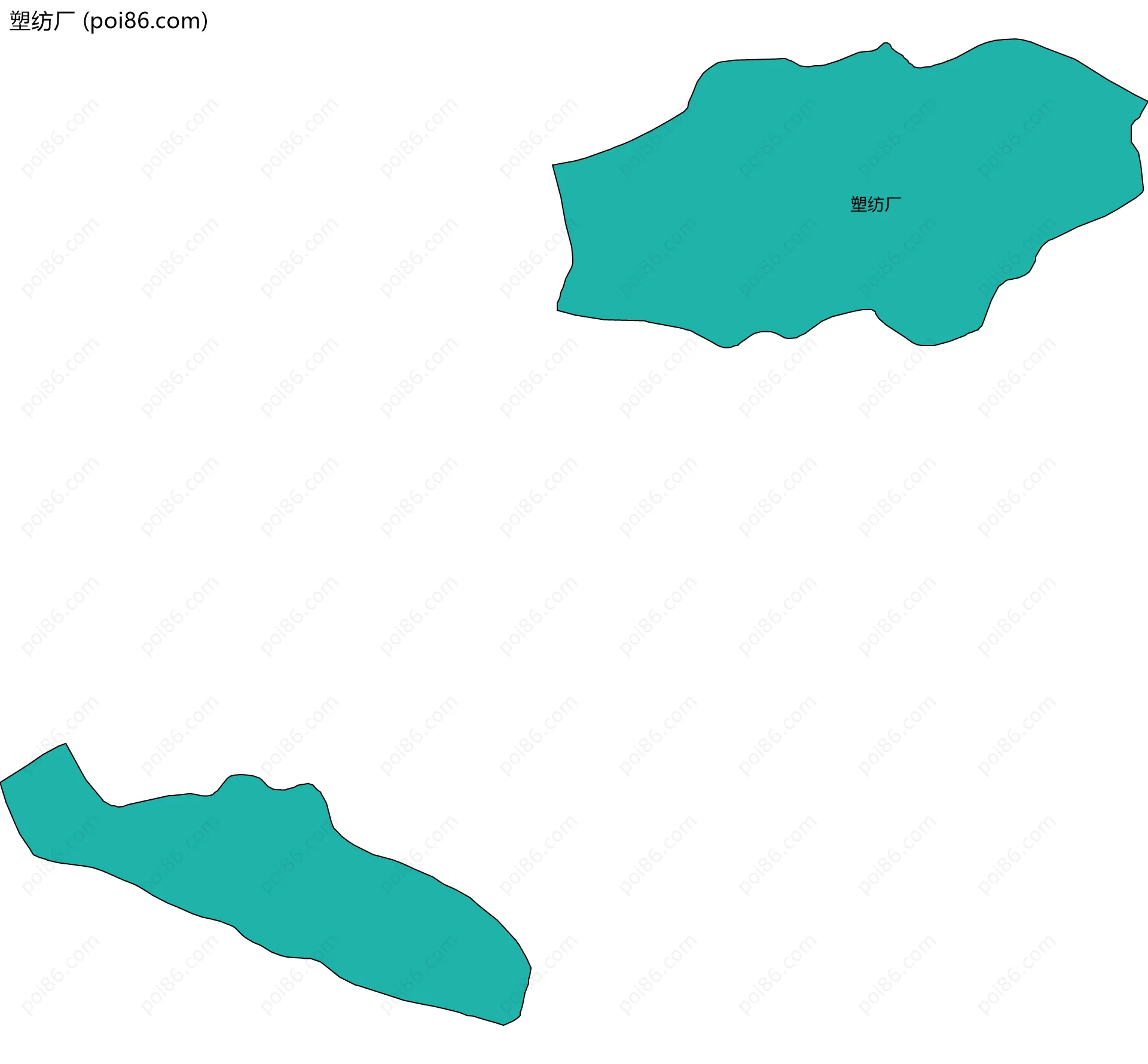 塑纺厂边界地图
