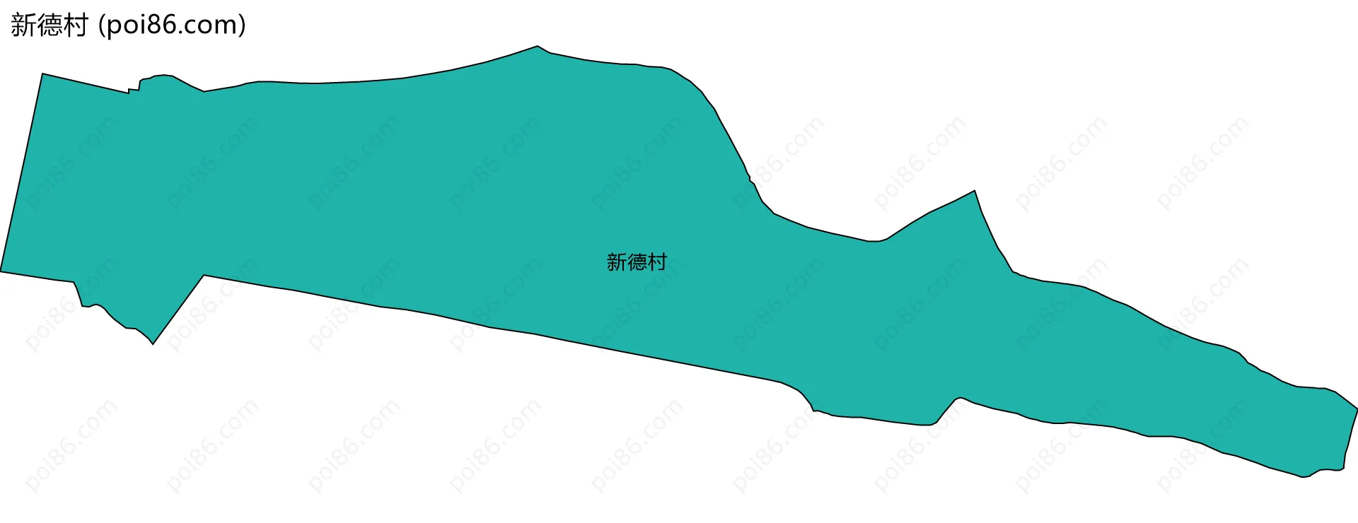 新德村边界地图