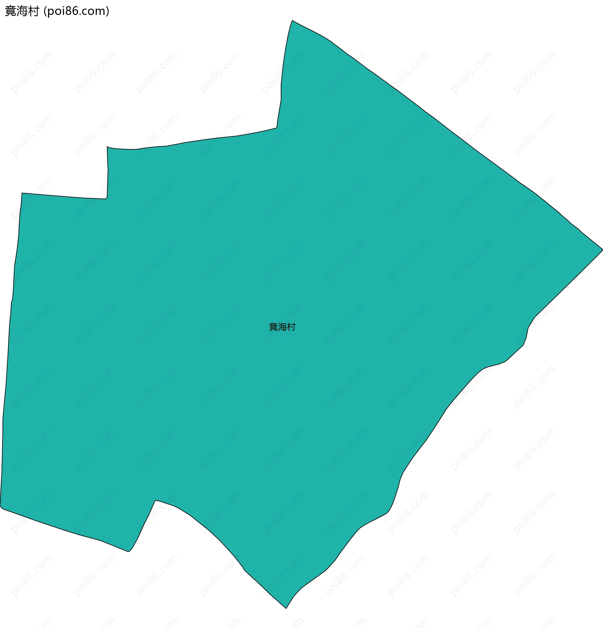 竟海村边界地图