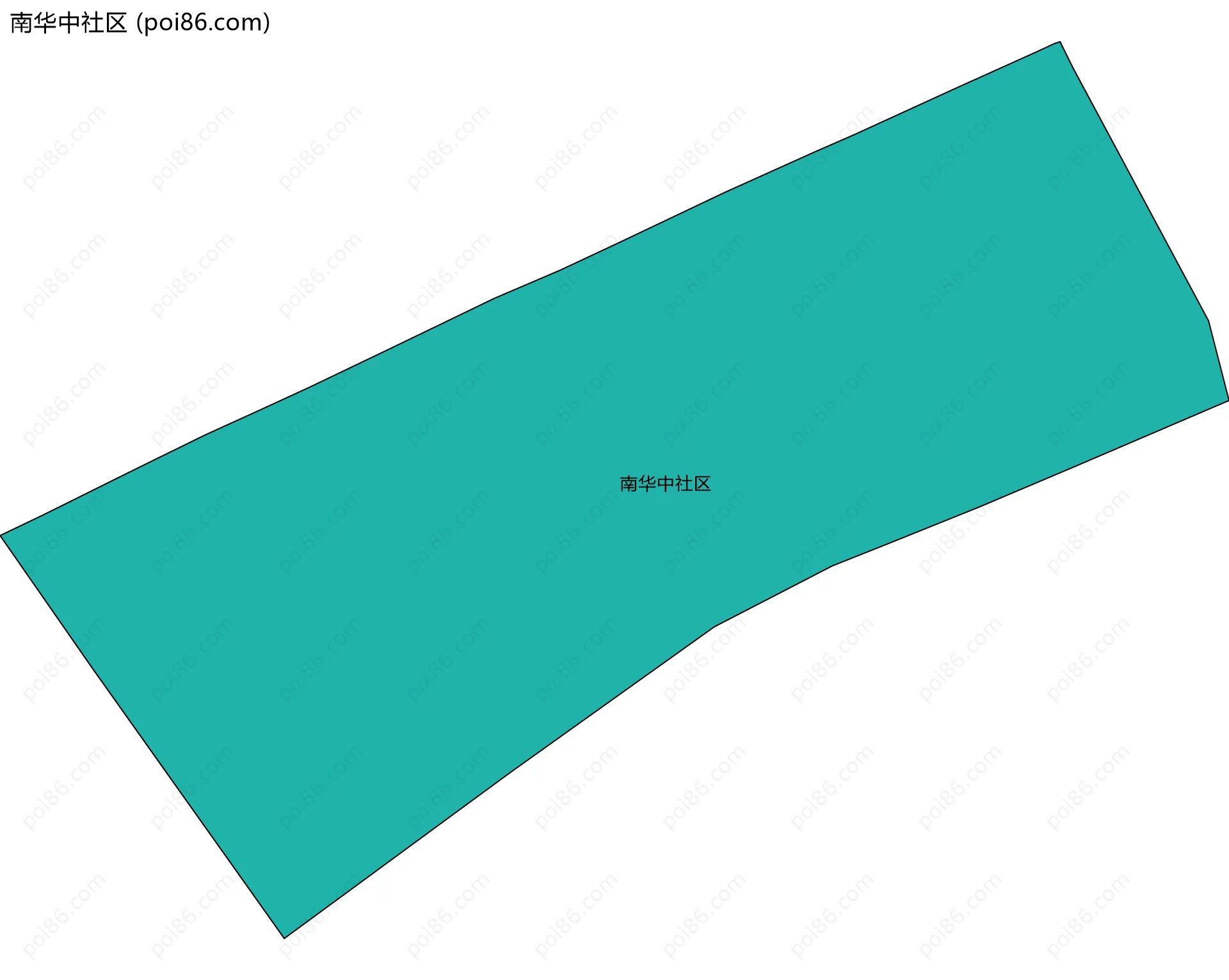 南华中社区边界地图