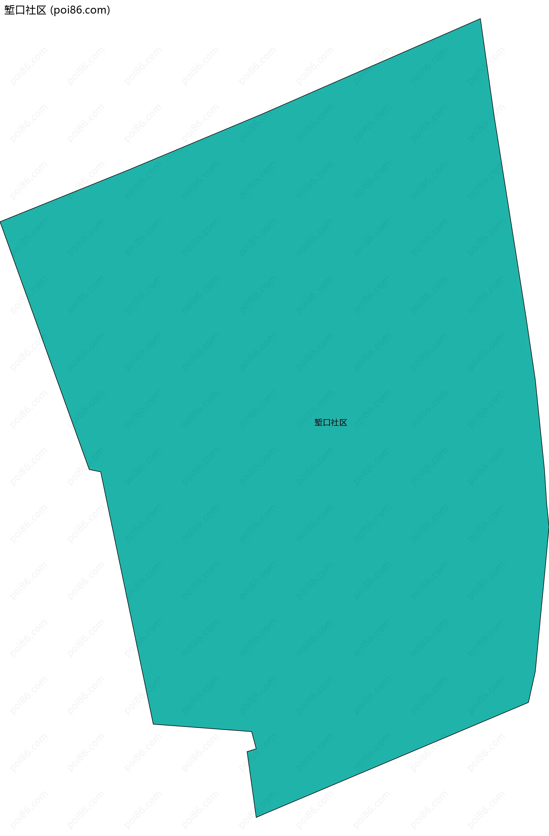 堑口社区边界地图