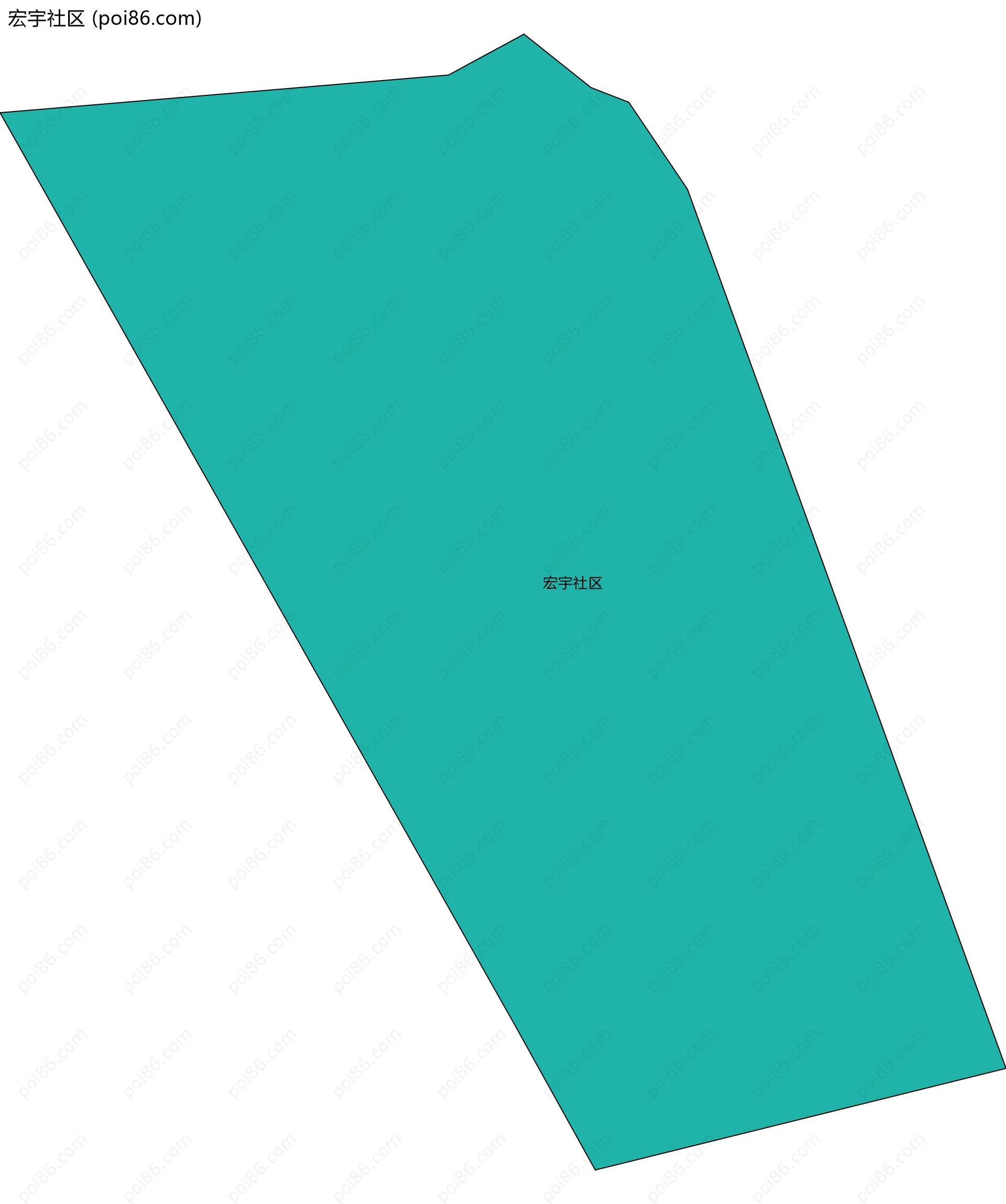 宏宇社区边界地图