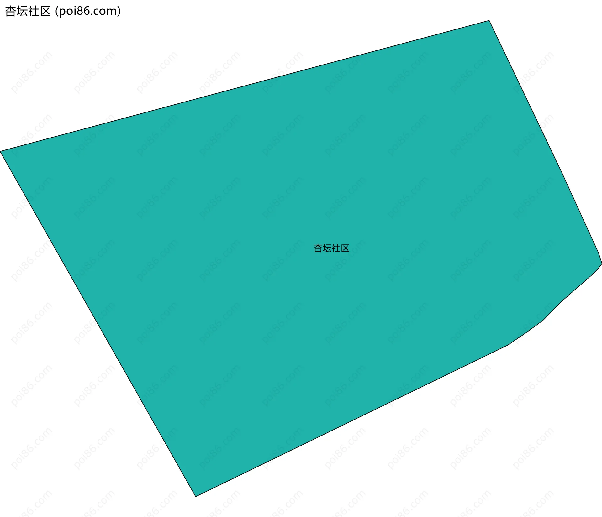 杏坛社区边界地图