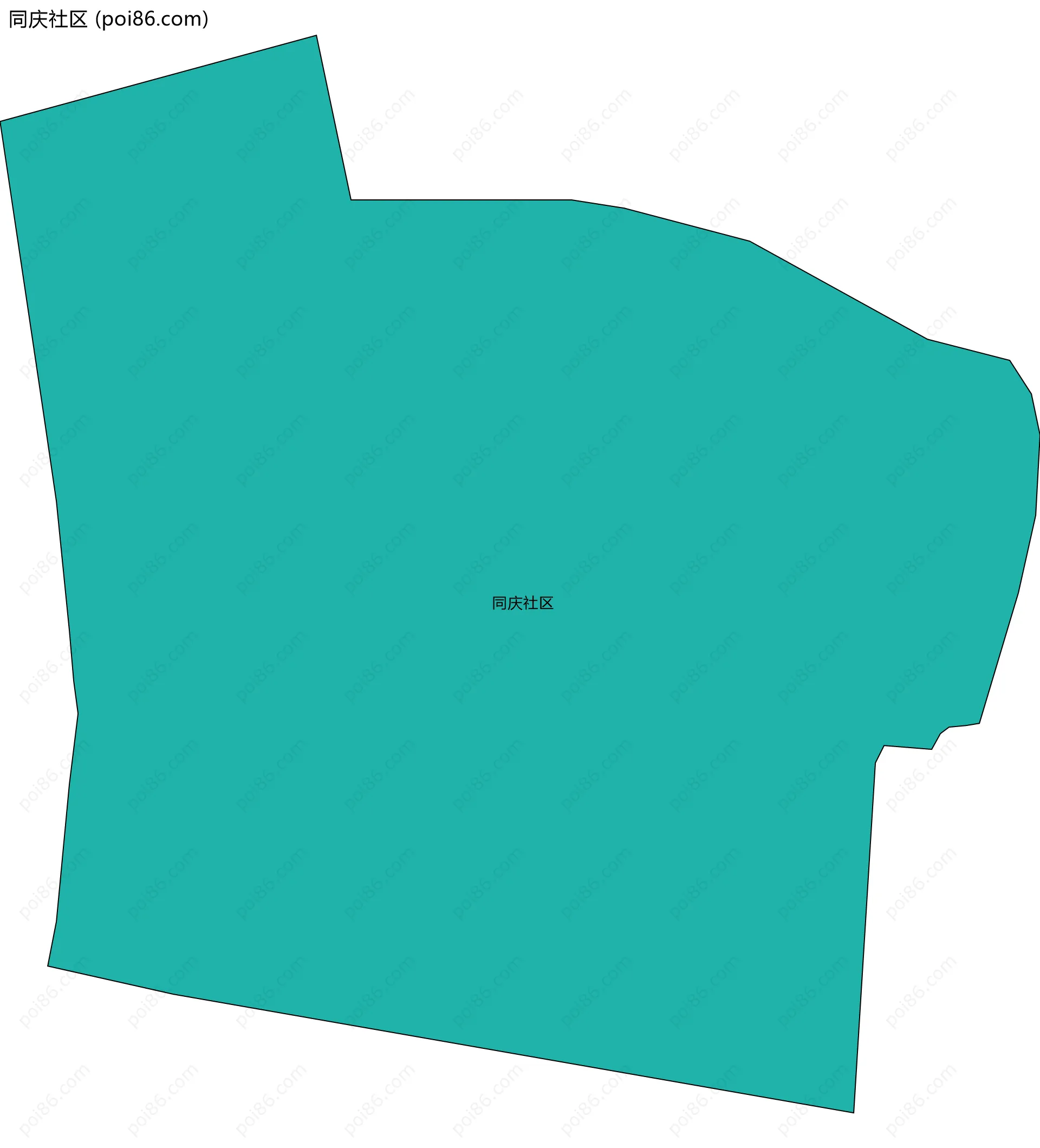 同庆社区边界地图