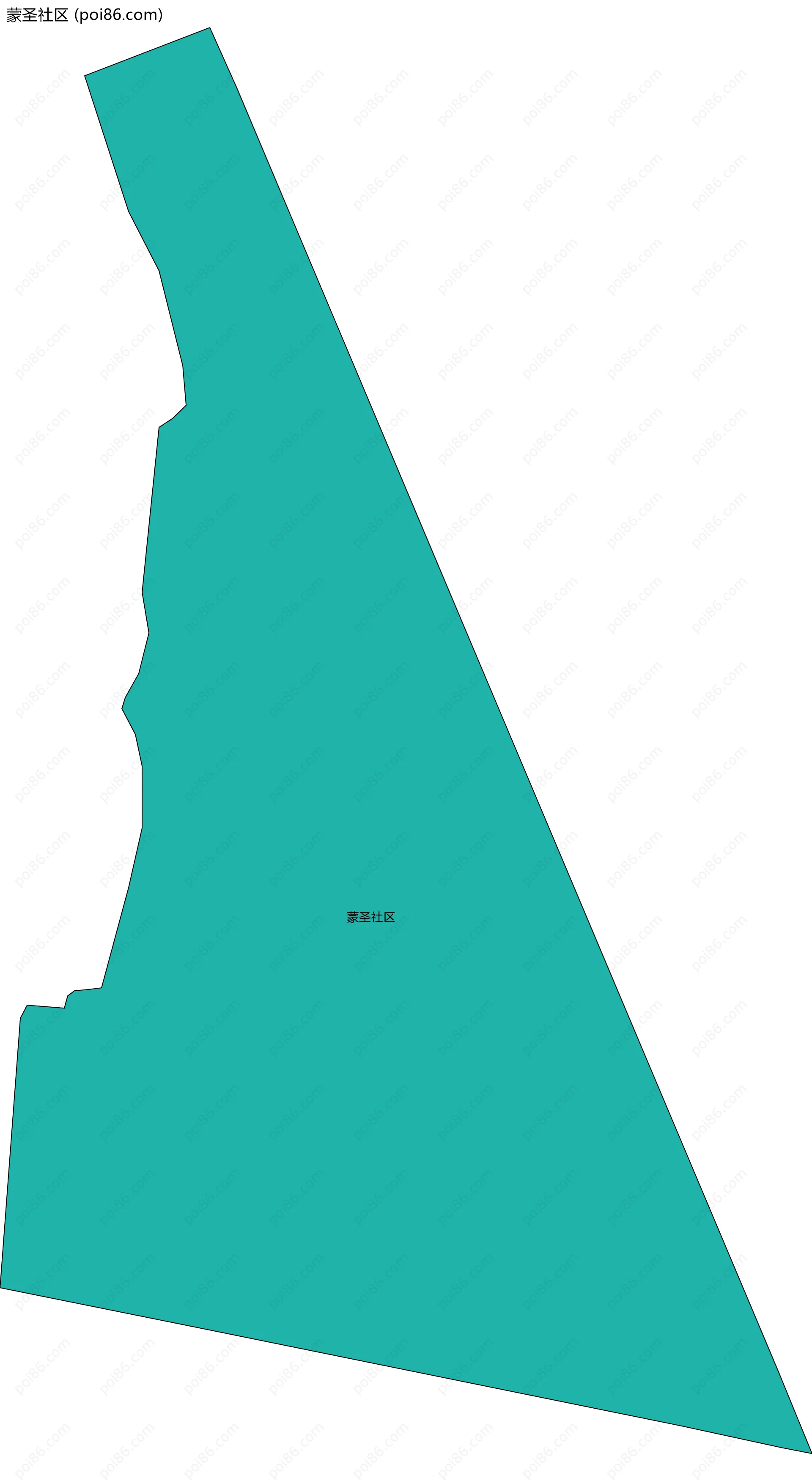蒙圣社区边界地图