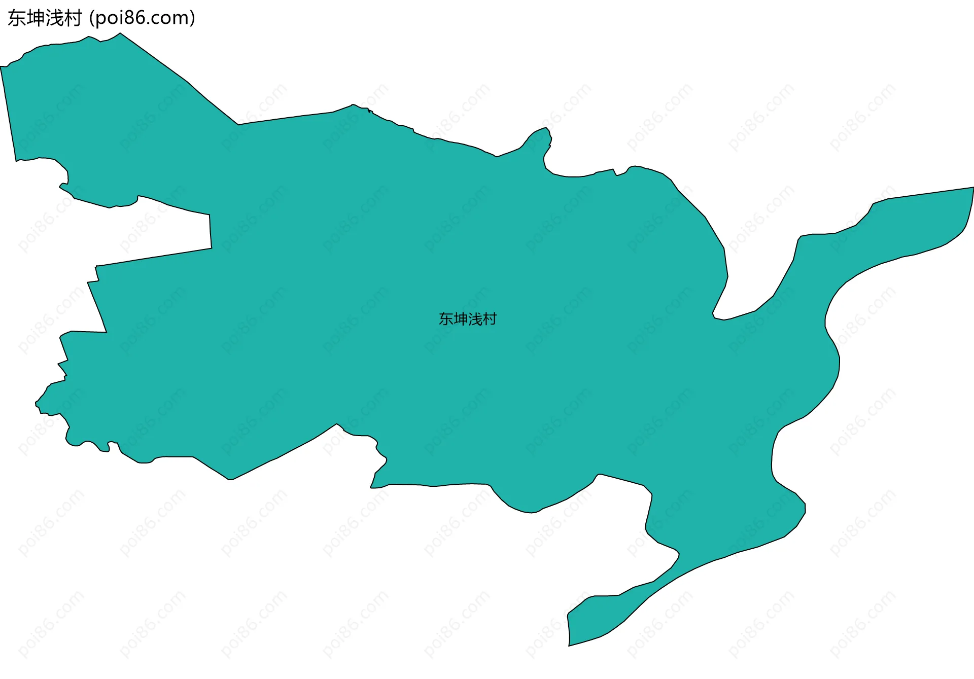 东坤浅村边界地图