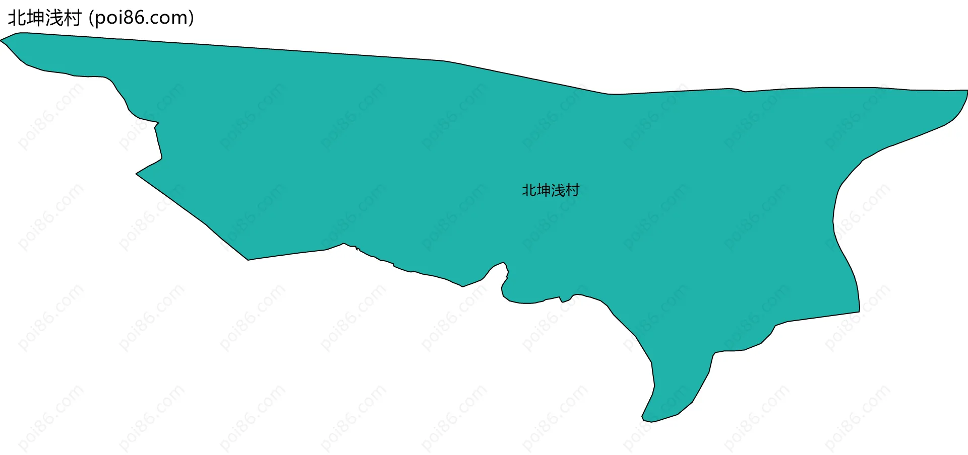 北坤浅村边界地图