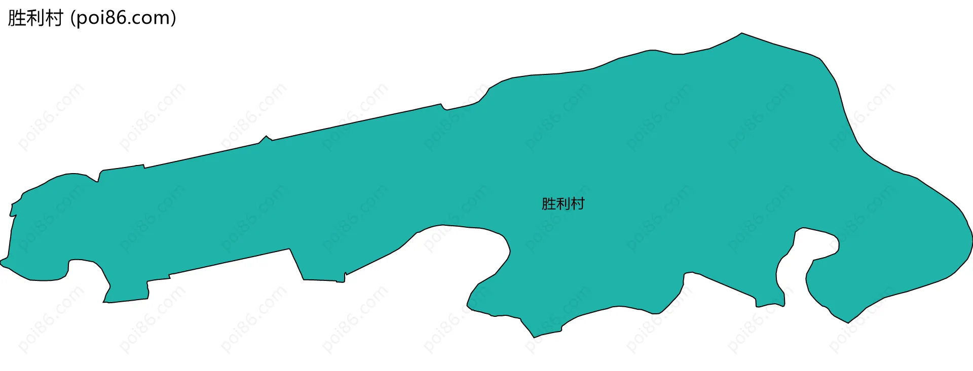 胜利村边界地图