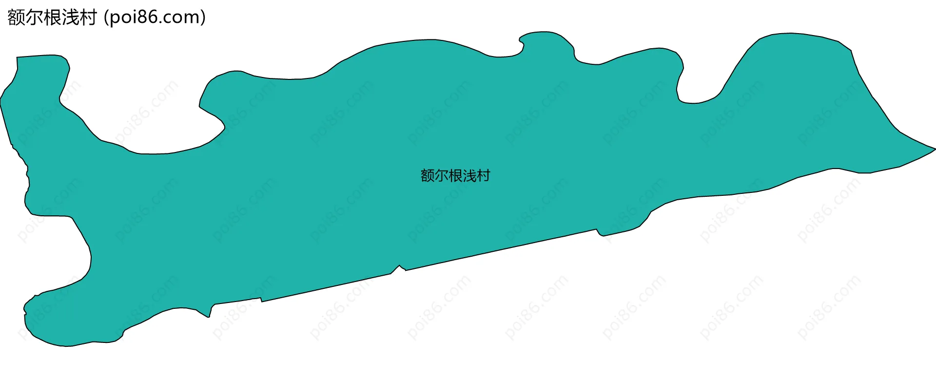 额尔根浅村边界地图