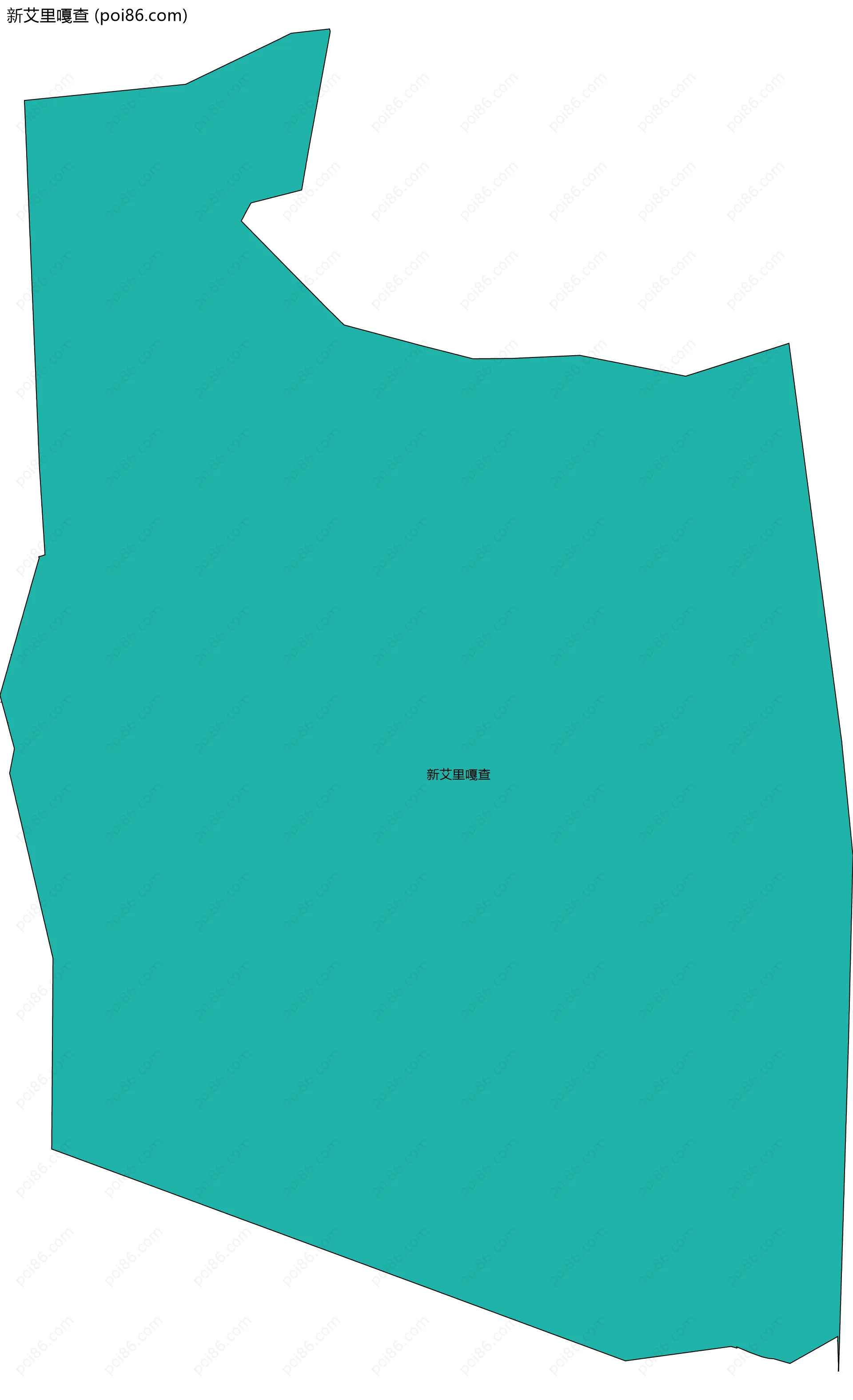 新艾里嘎查边界地图