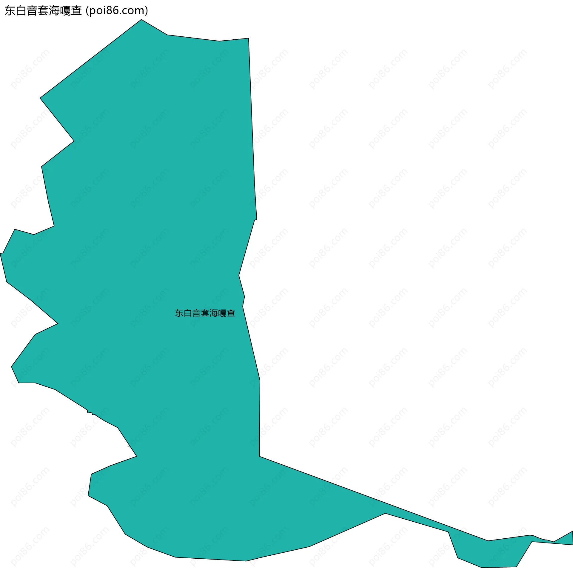 东白音套海嘎查边界地图