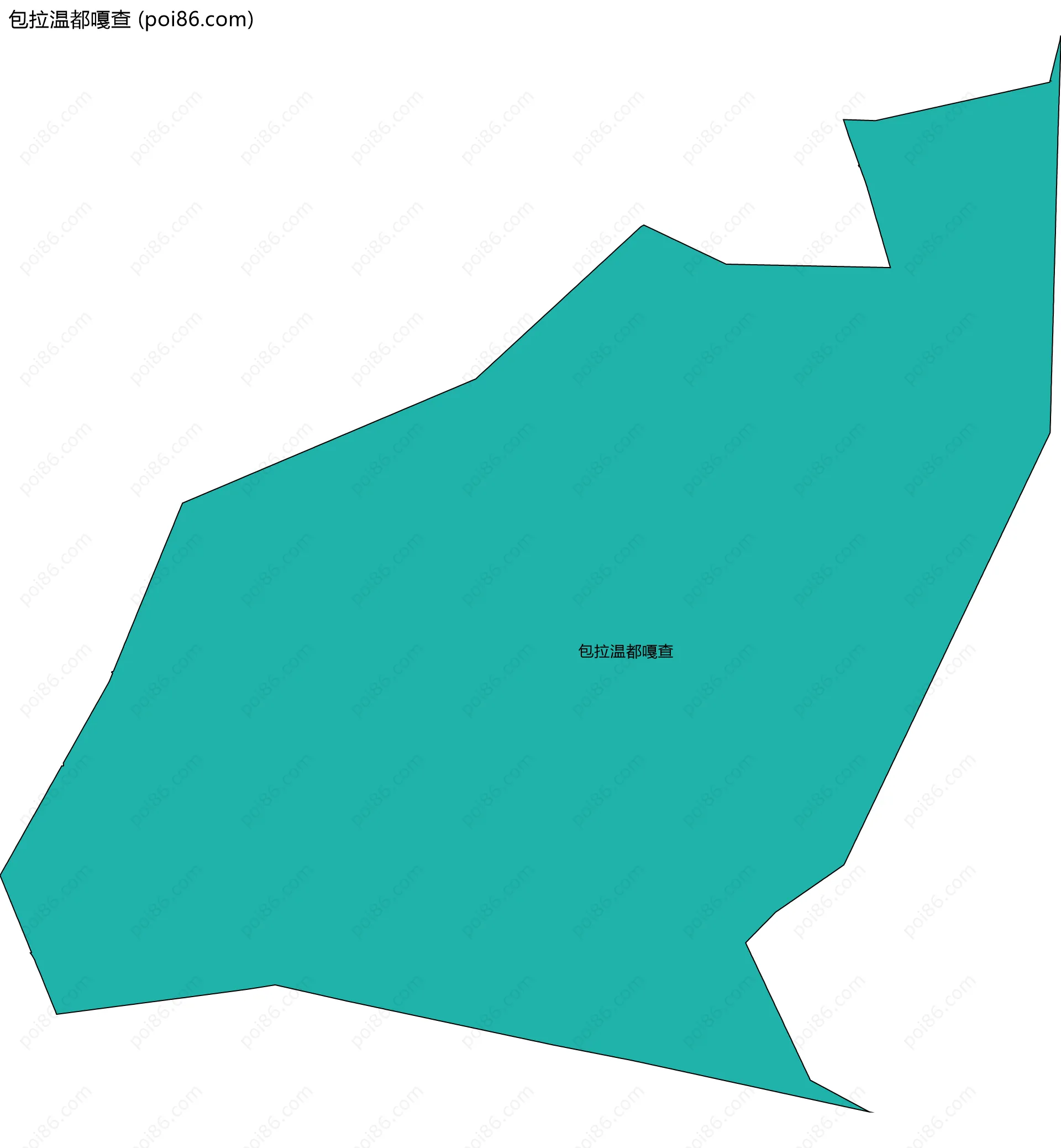 包拉温都嘎查边界地图