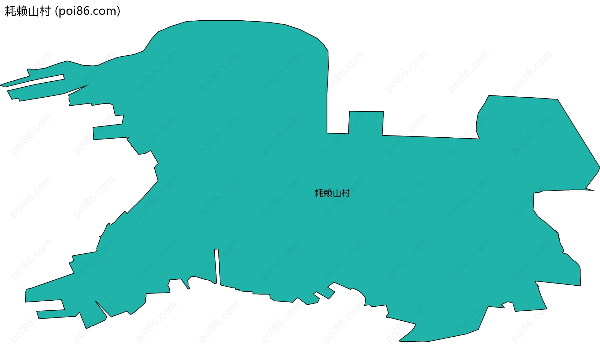 耗赖山村边界地图