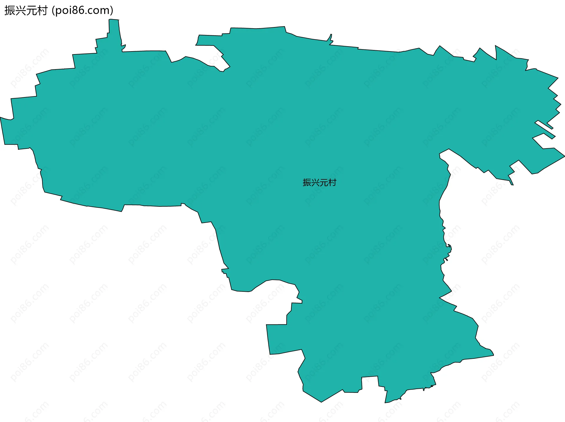 振兴元村边界地图