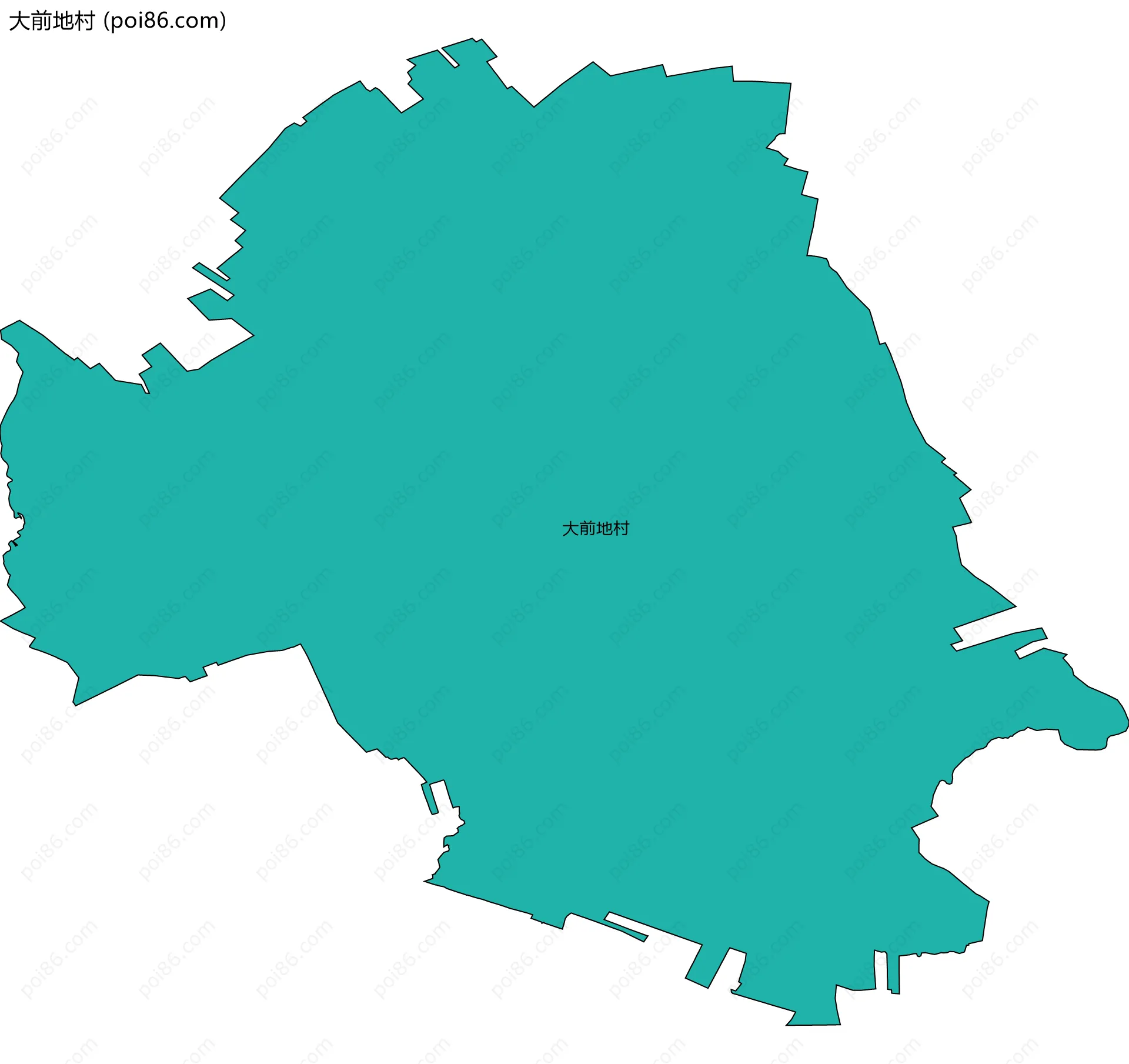 大前地村边界地图