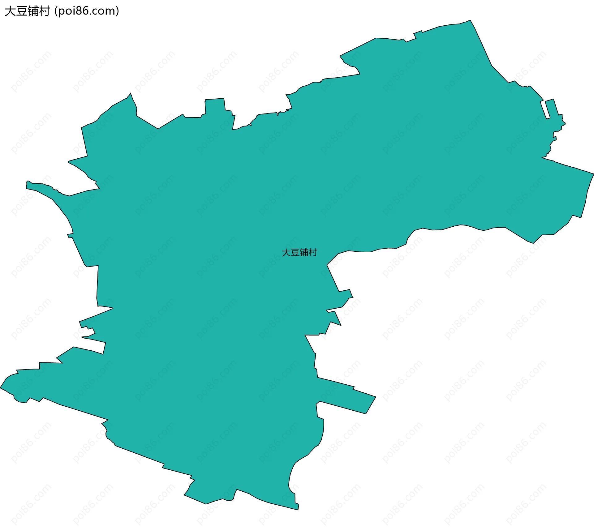 大豆铺村边界地图