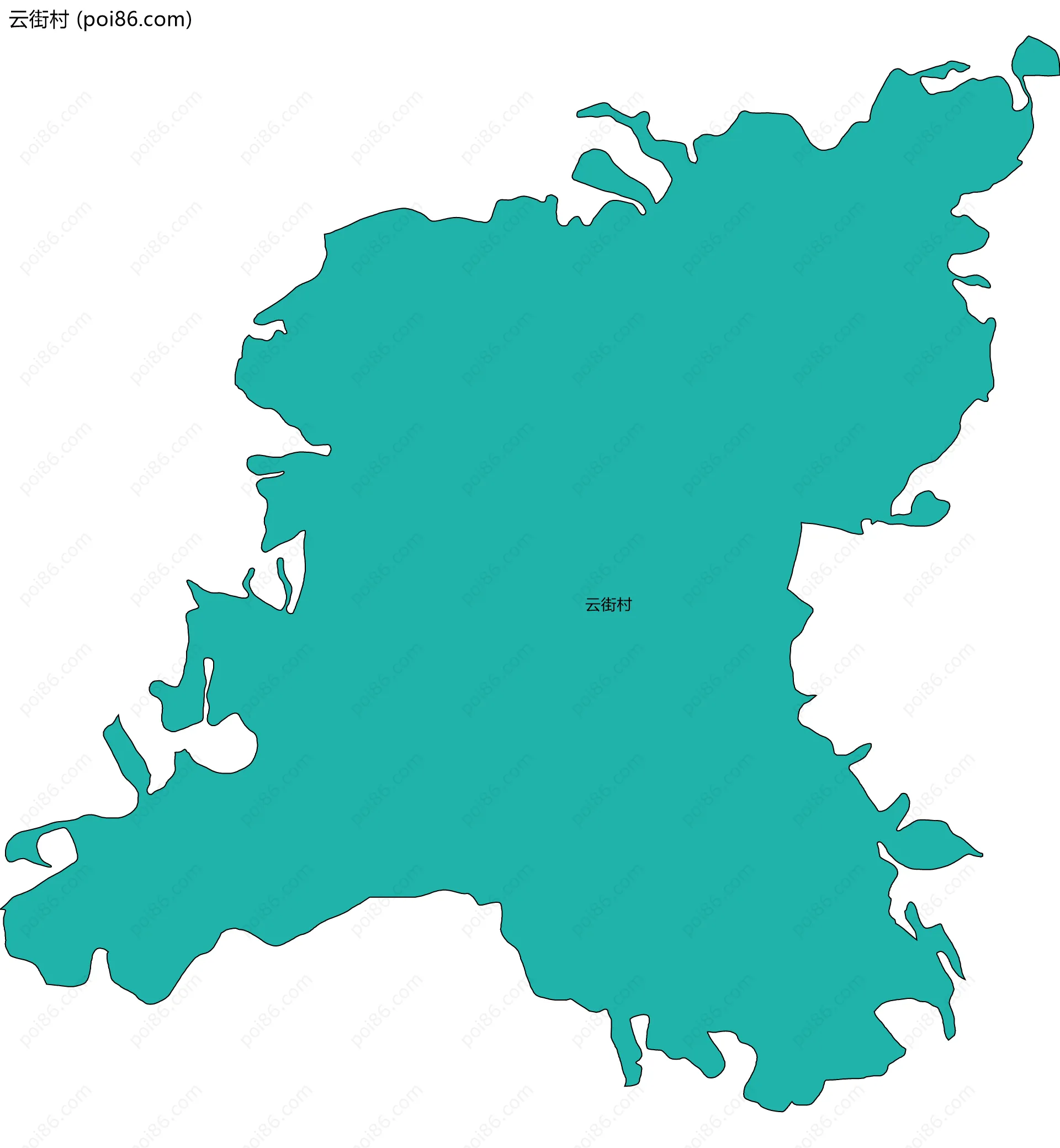 云街村边界地图