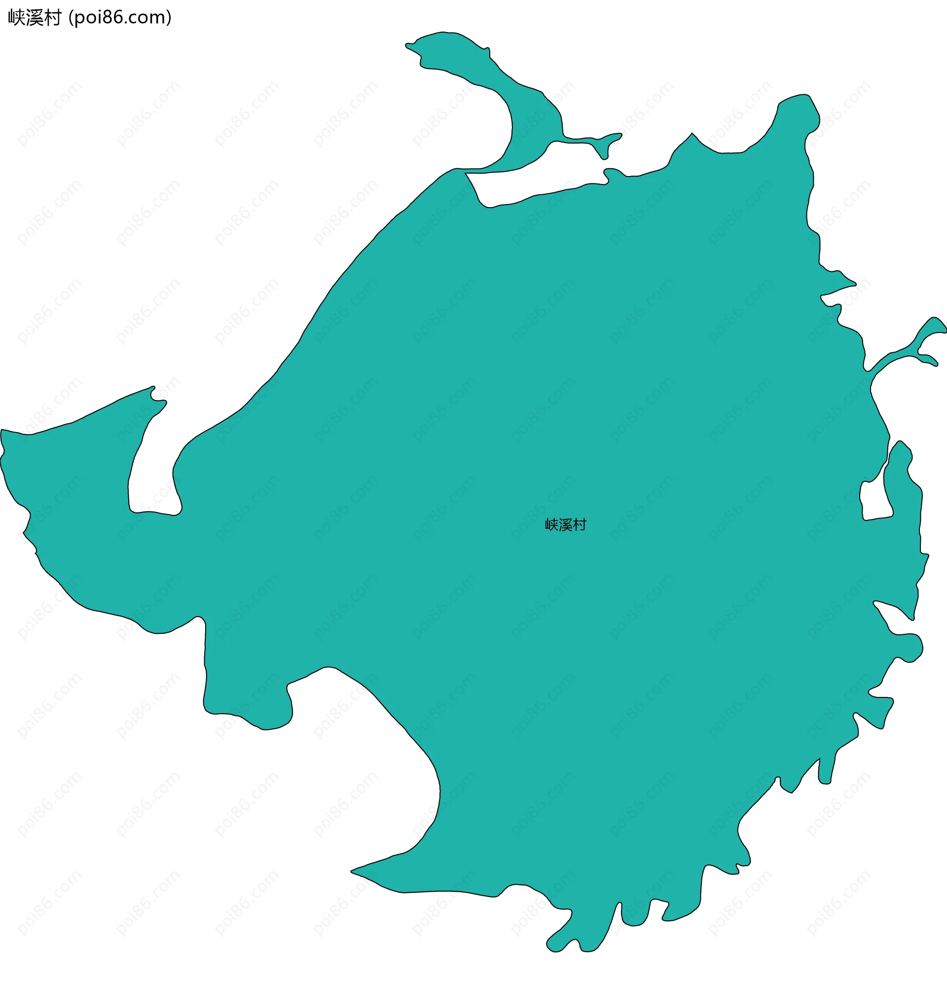 峡溪村边界地图